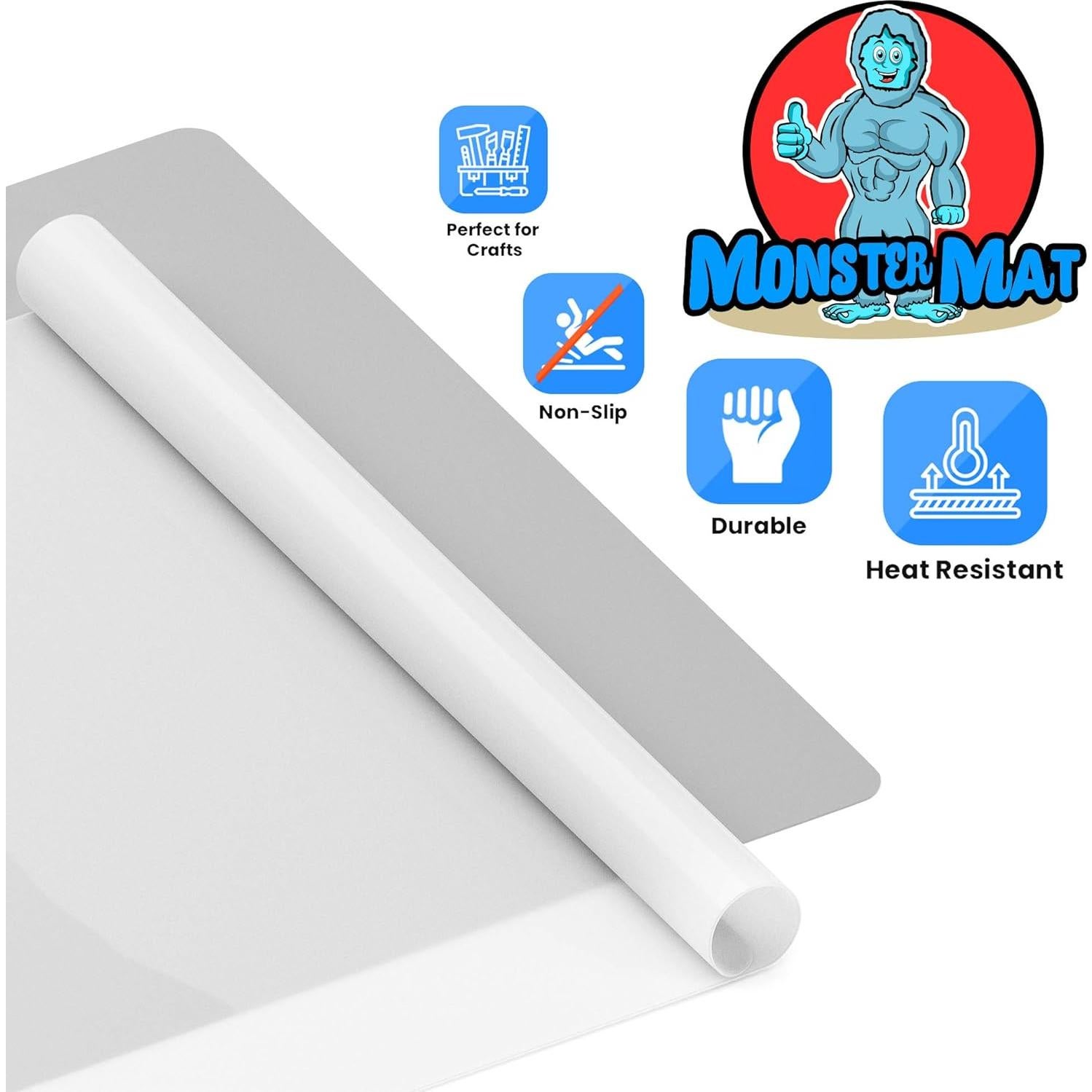 Alfombrilla de Silicona Grande 70x50cm para Manualidades - Gris