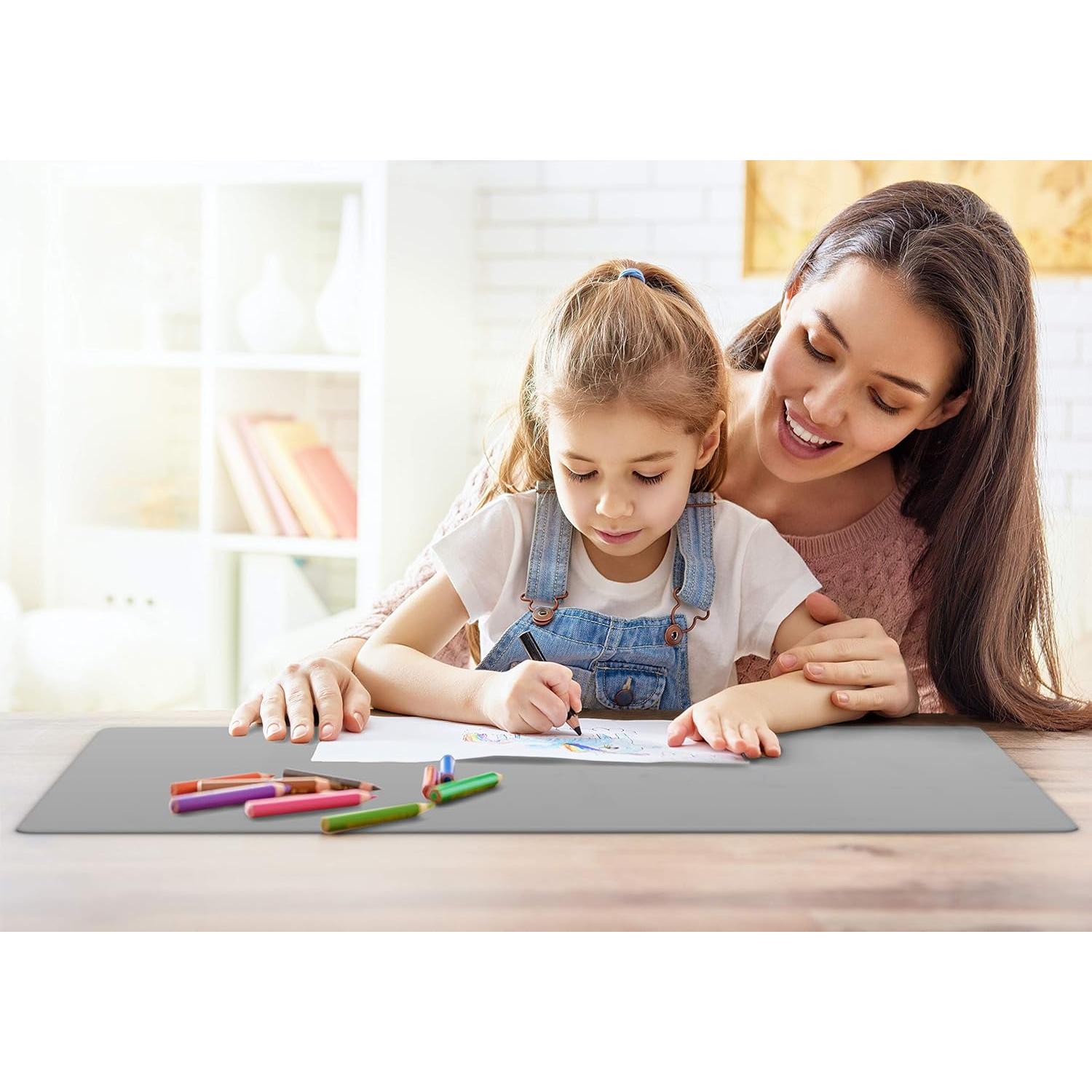 Alfombrilla de Silicona Grande 70x50cm para Manualidades - Gris