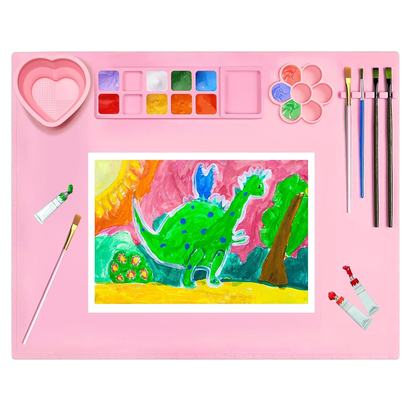 Alfombrilla de Silicona AMNCML 50.8x40.6cm Rosa Antideslizante