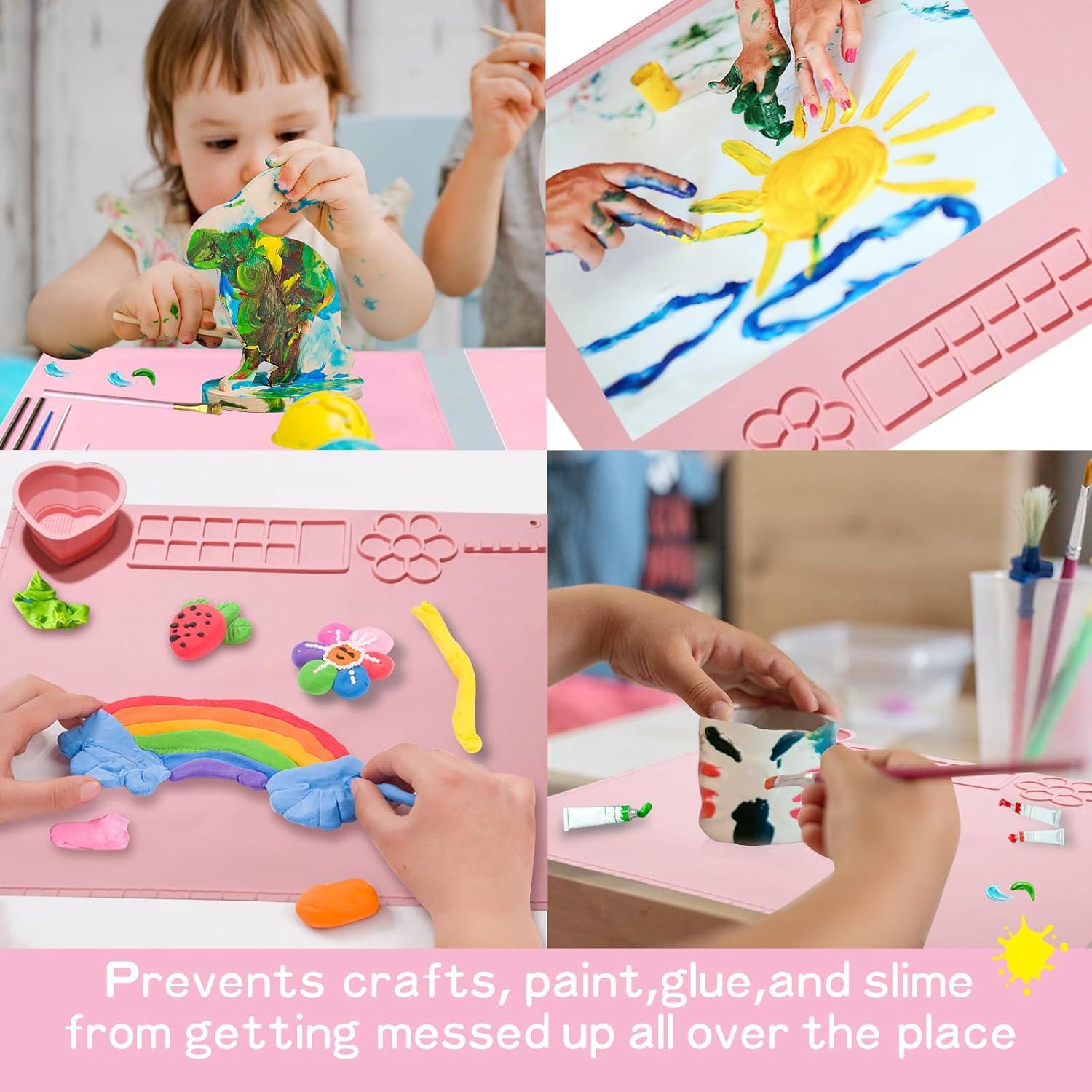 Alfombrilla de Silicona AMNCML 50.8x40.6cm Rosa Antideslizante