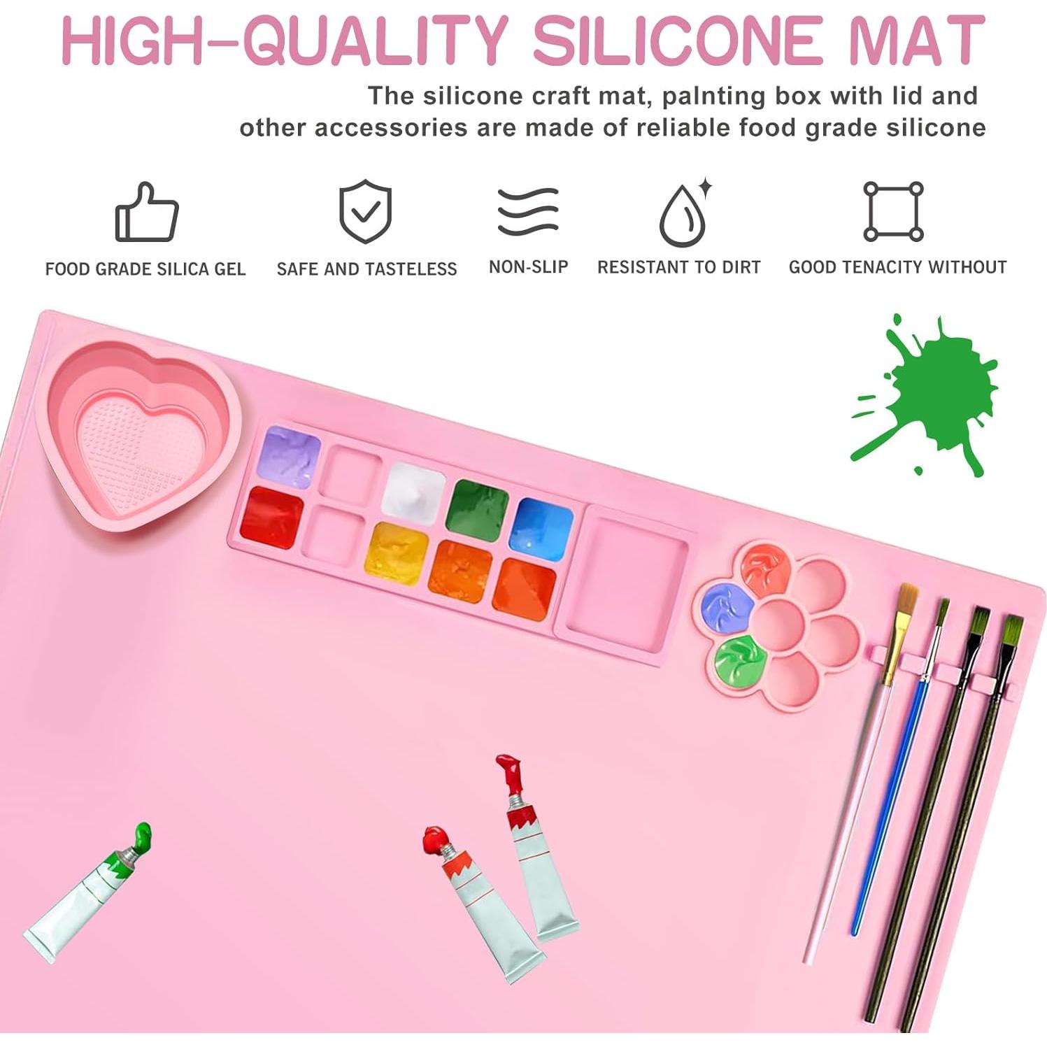 Alfombrilla de Silicona AMNCML 50.8x40.6cm Rosa Antideslizante