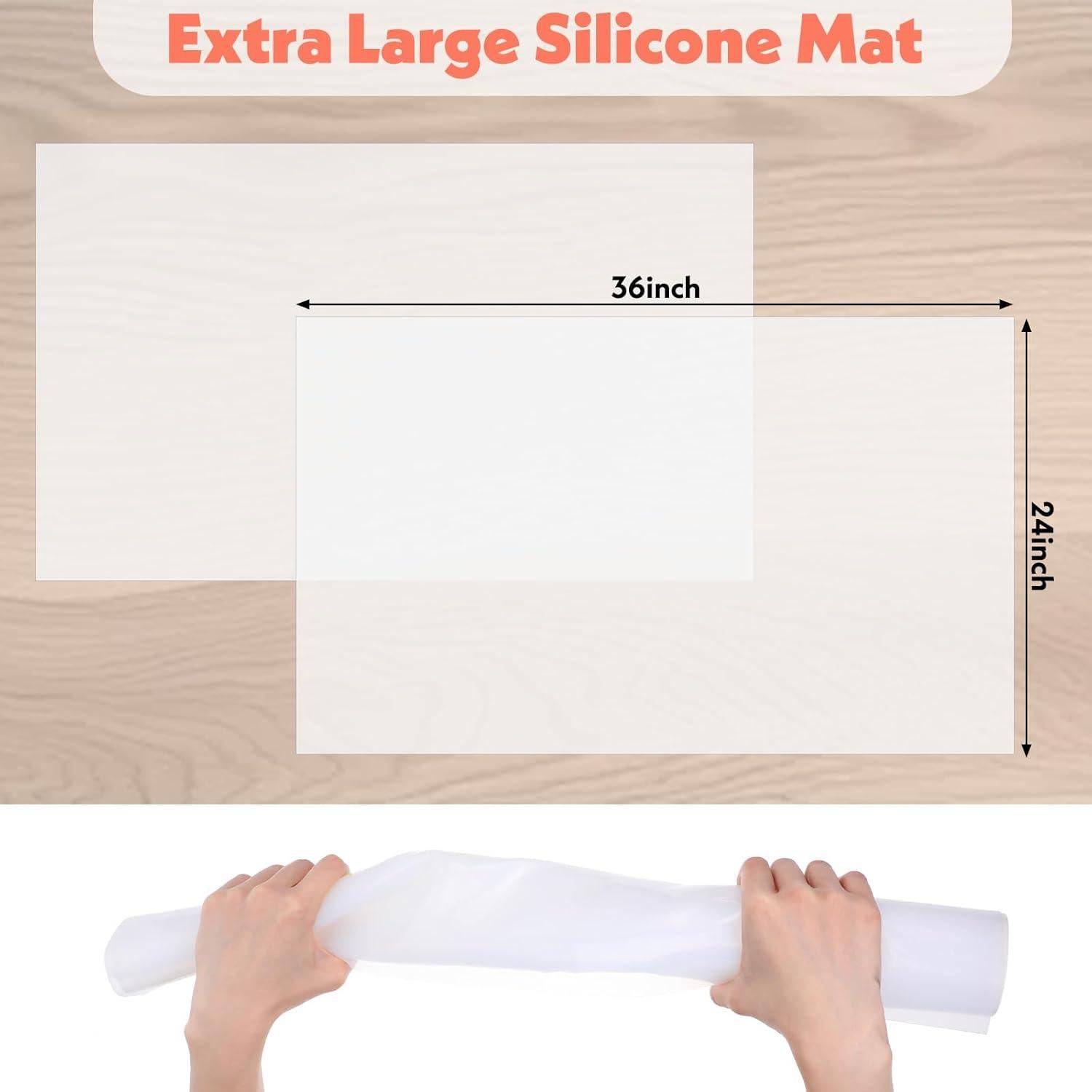 Paquete de 2 Manteles de Silicona Extra Grande 61x91.5cm