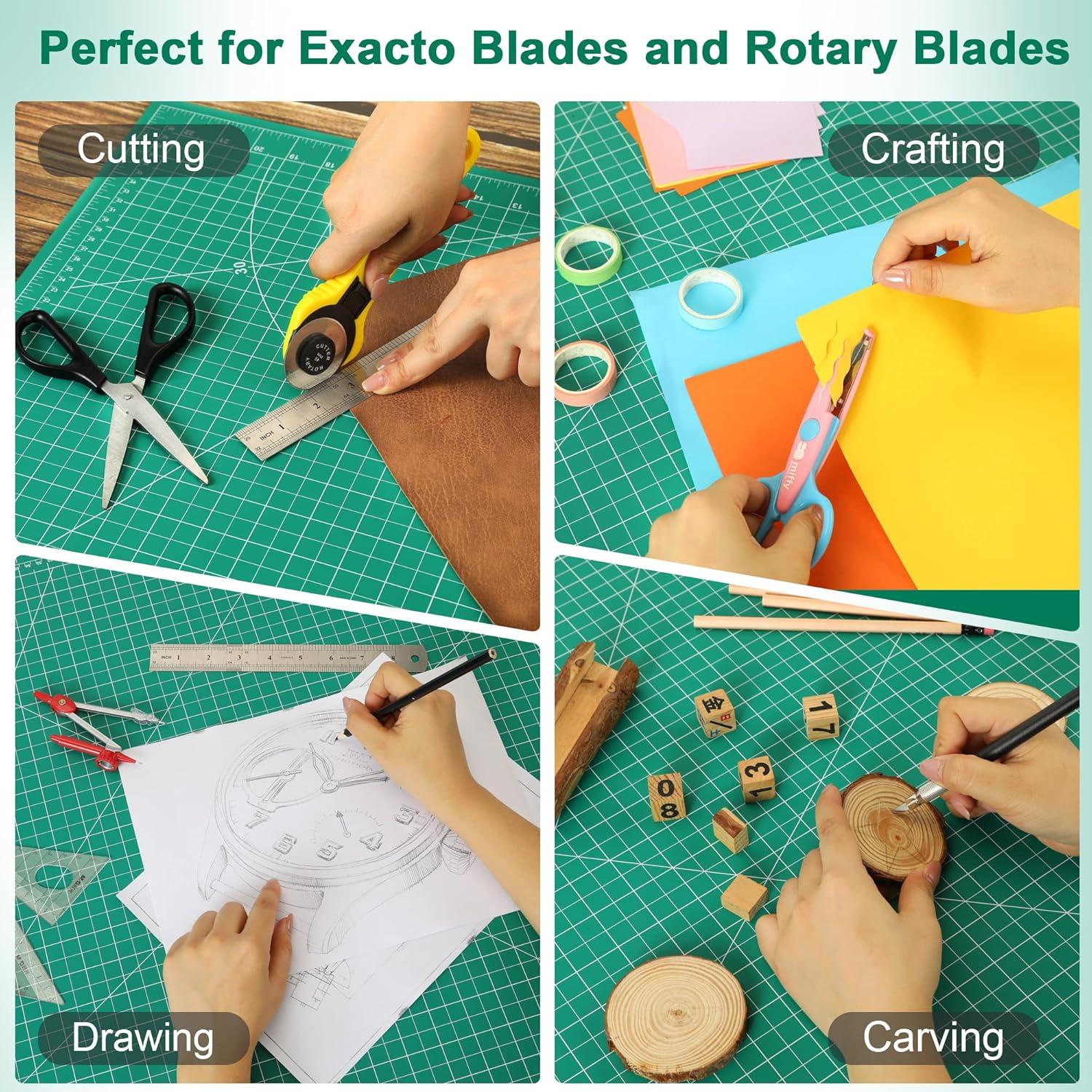 Alfombrilla de Corte Autocurativa Idemeet 45x30cm Verde