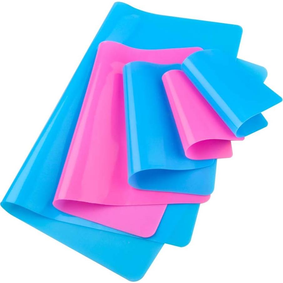 Juego de Tapetes de Silicona Reutilizables Tomorotec 5 Piezas