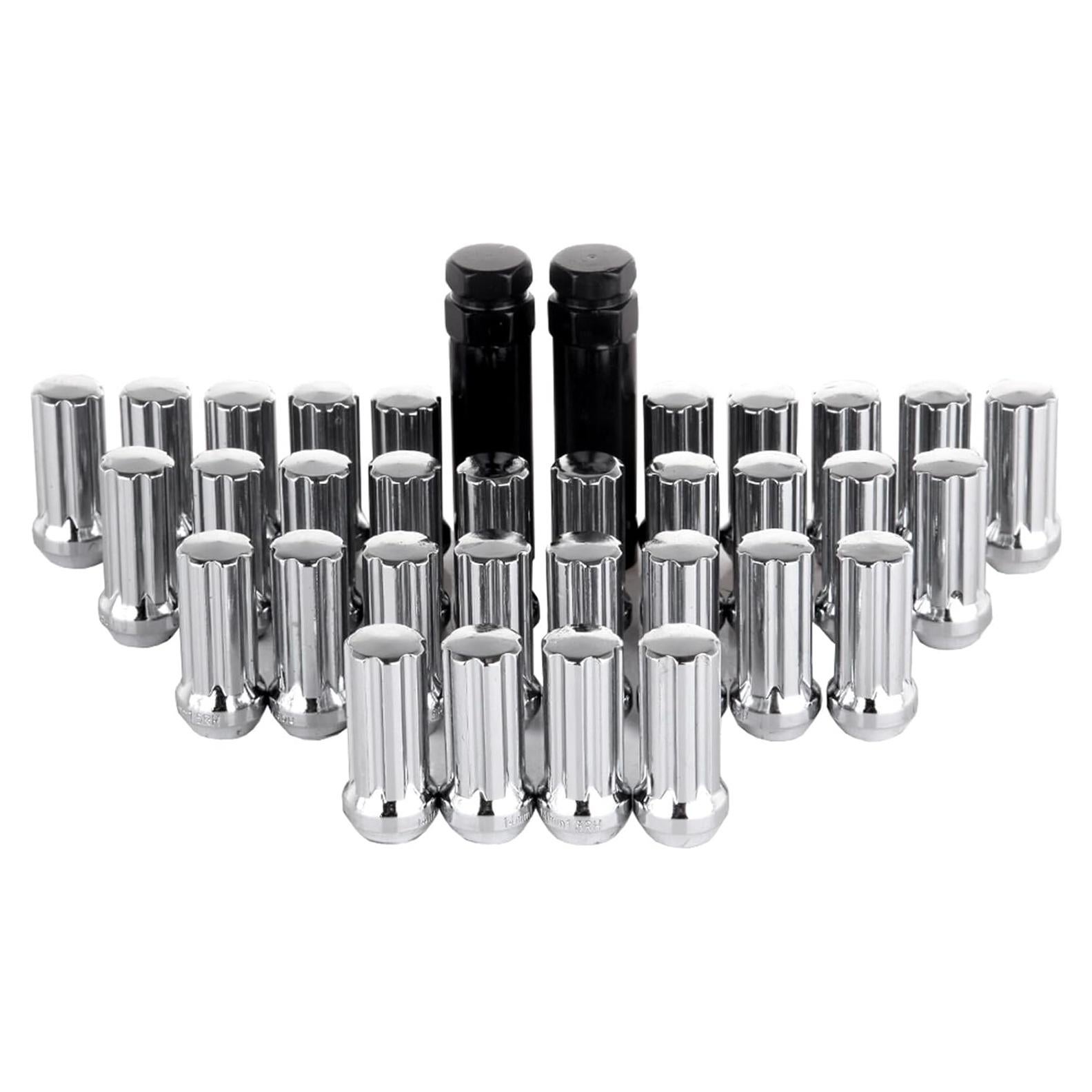 Tuercas de Rueda ECCPP 14x1.5mm 32 Piezas Cromadas