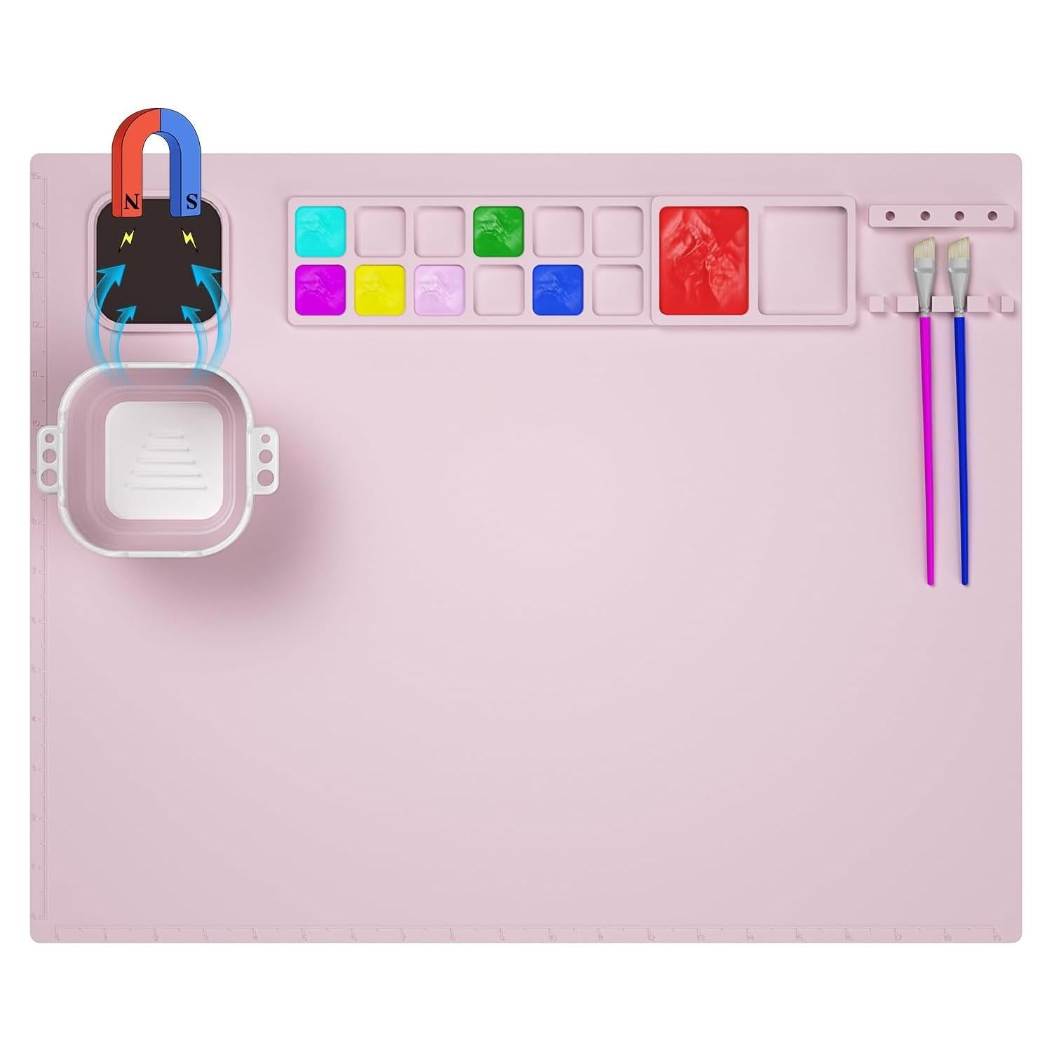 Alfombrilla de Silicona Antiadherente BlueFinger 50.8x40.6cm Rosa