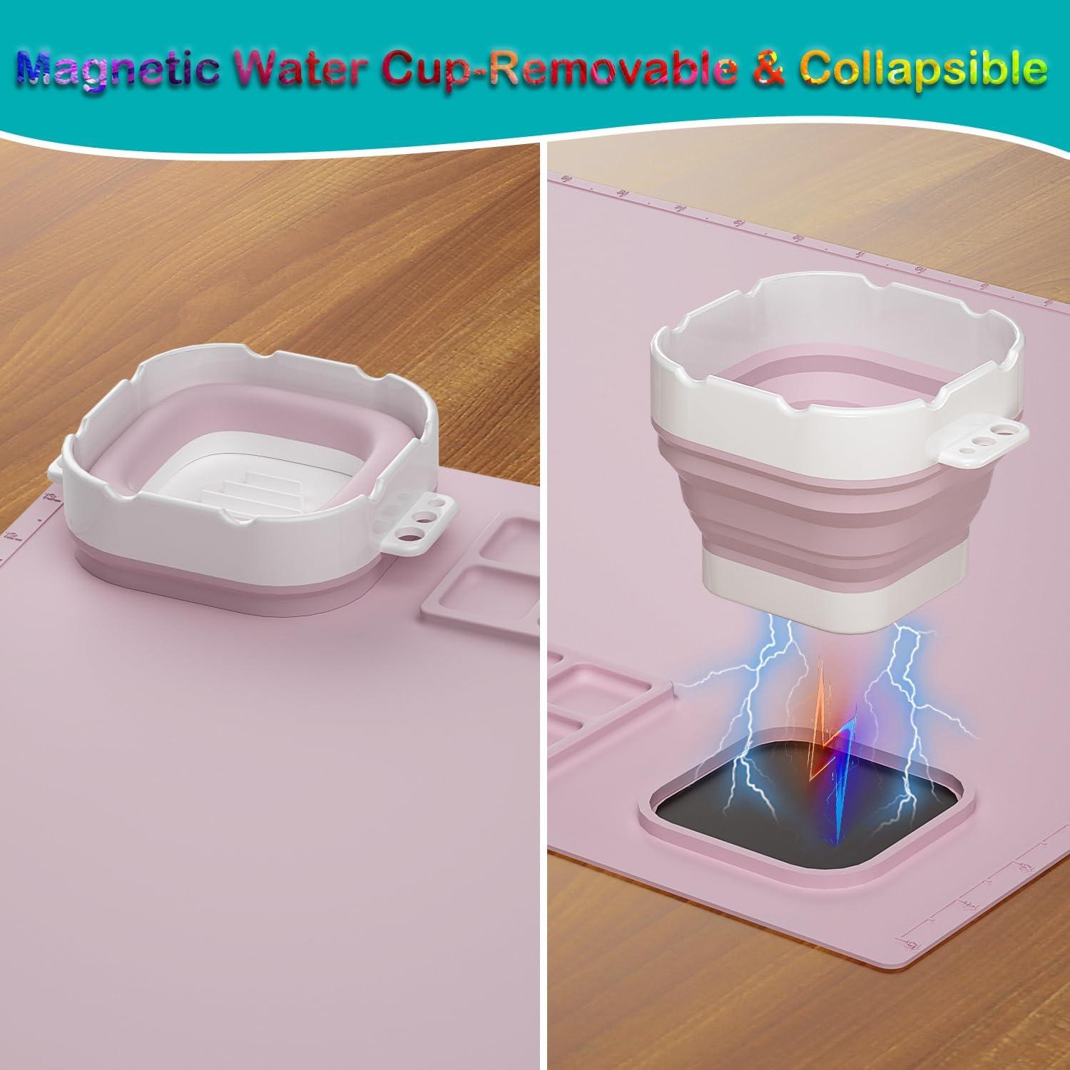 Alfombrilla de Silicona Antiadherente BlueFinger 50.8x40.6cm Rosa