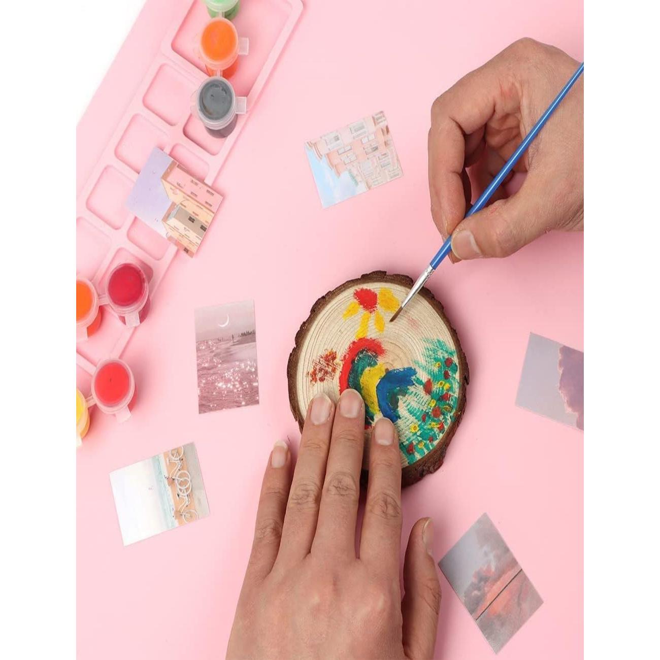 Alfombrilla de Pintura de Silicona Luvilly 50x40cm Rosa