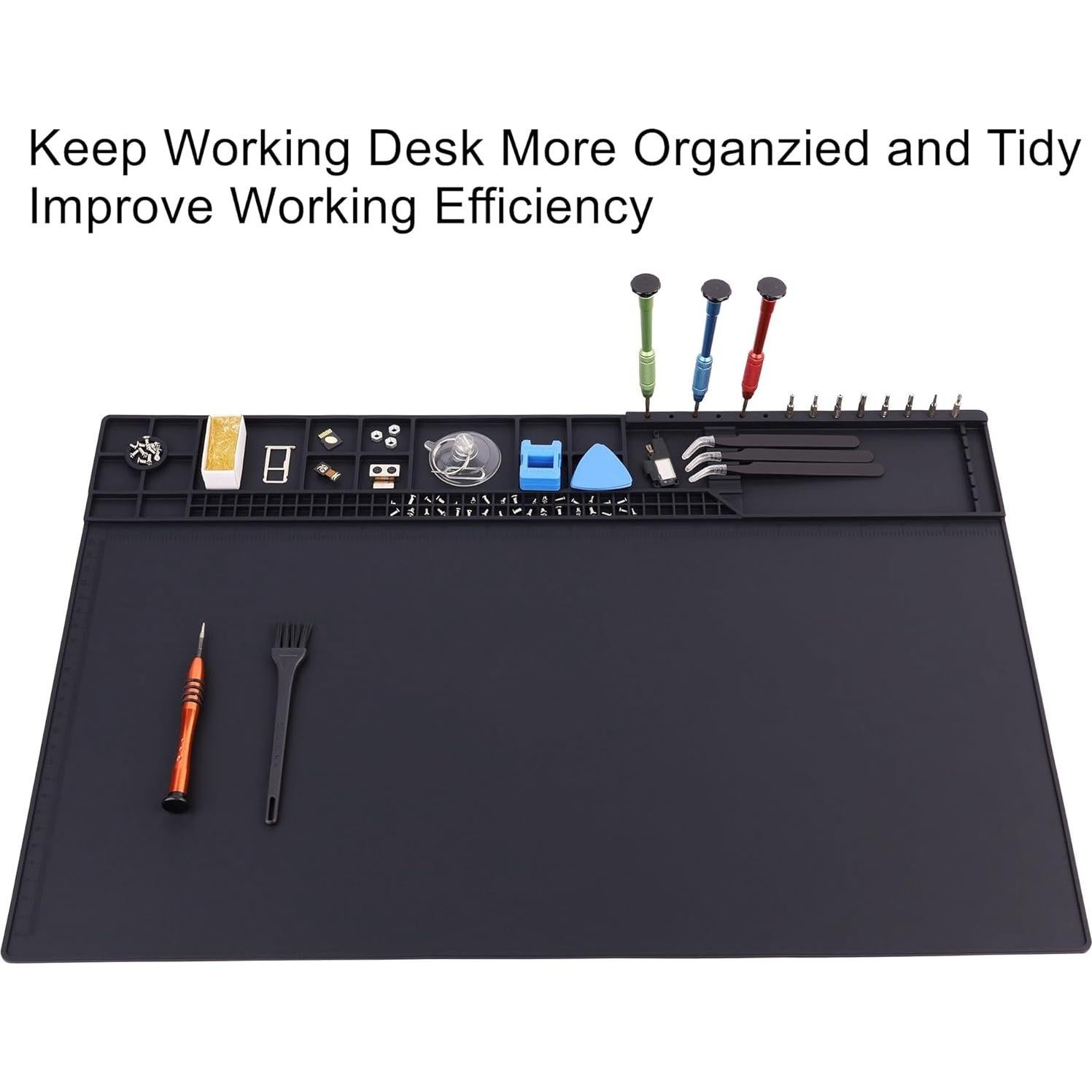 Alfombrilla de Soldadura Silicona U.S CAYEDA 36x55cm Resistente 500°C