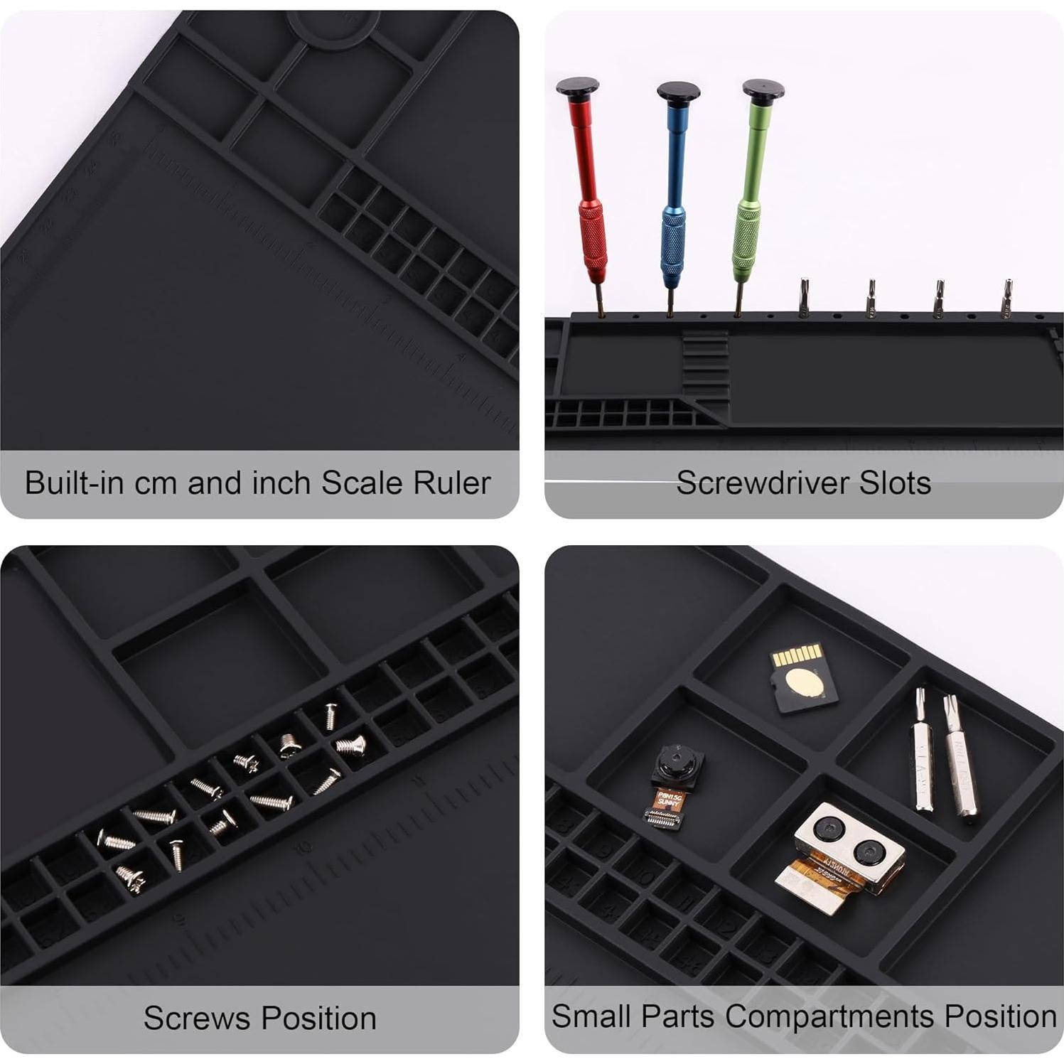 Alfombrilla de Soldadura Silicona U.S CAYEDA 36x55cm Resistente 500°C