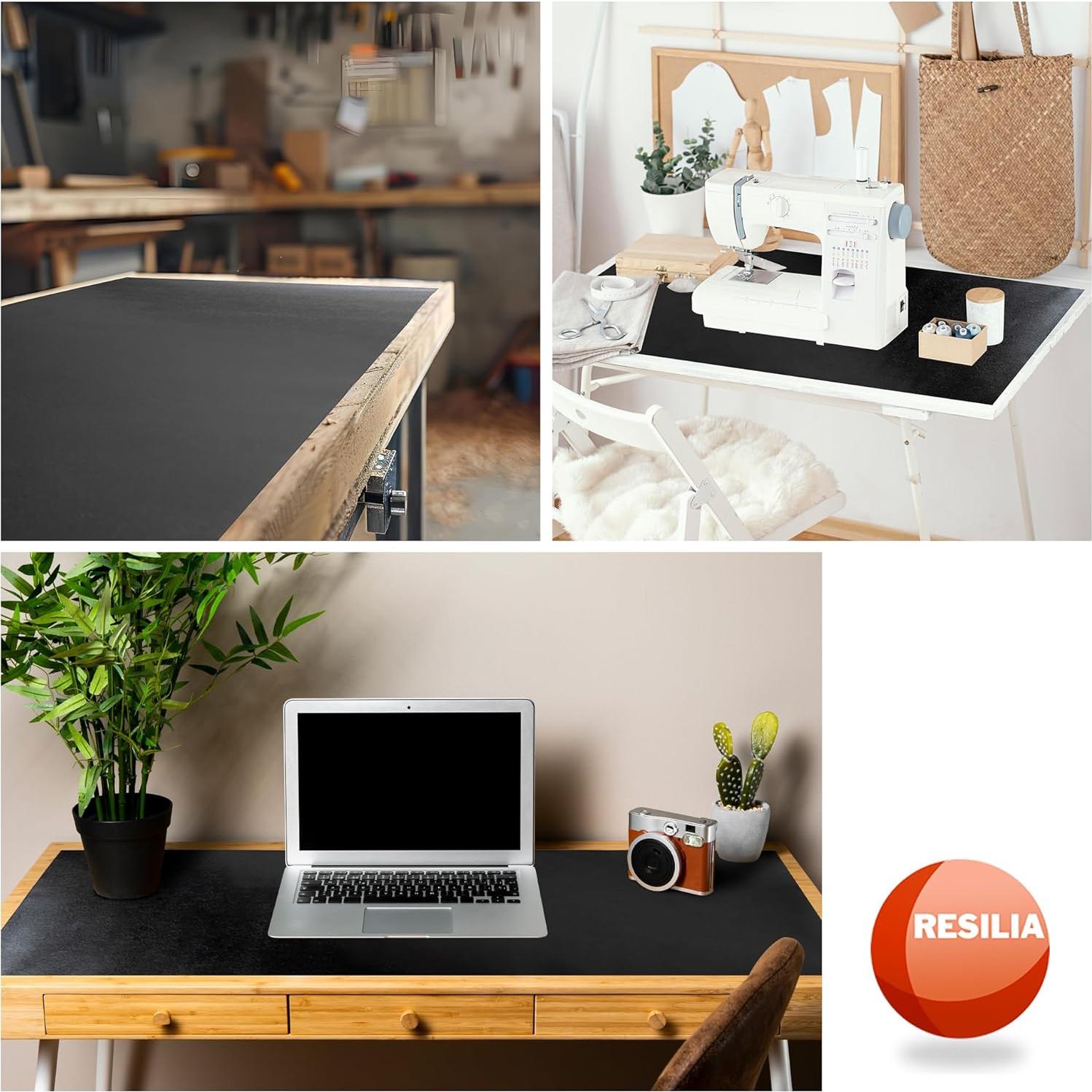 Alfombrilla de Trabajo RESILIA 59.69x120.65 cm Vinilo Negro