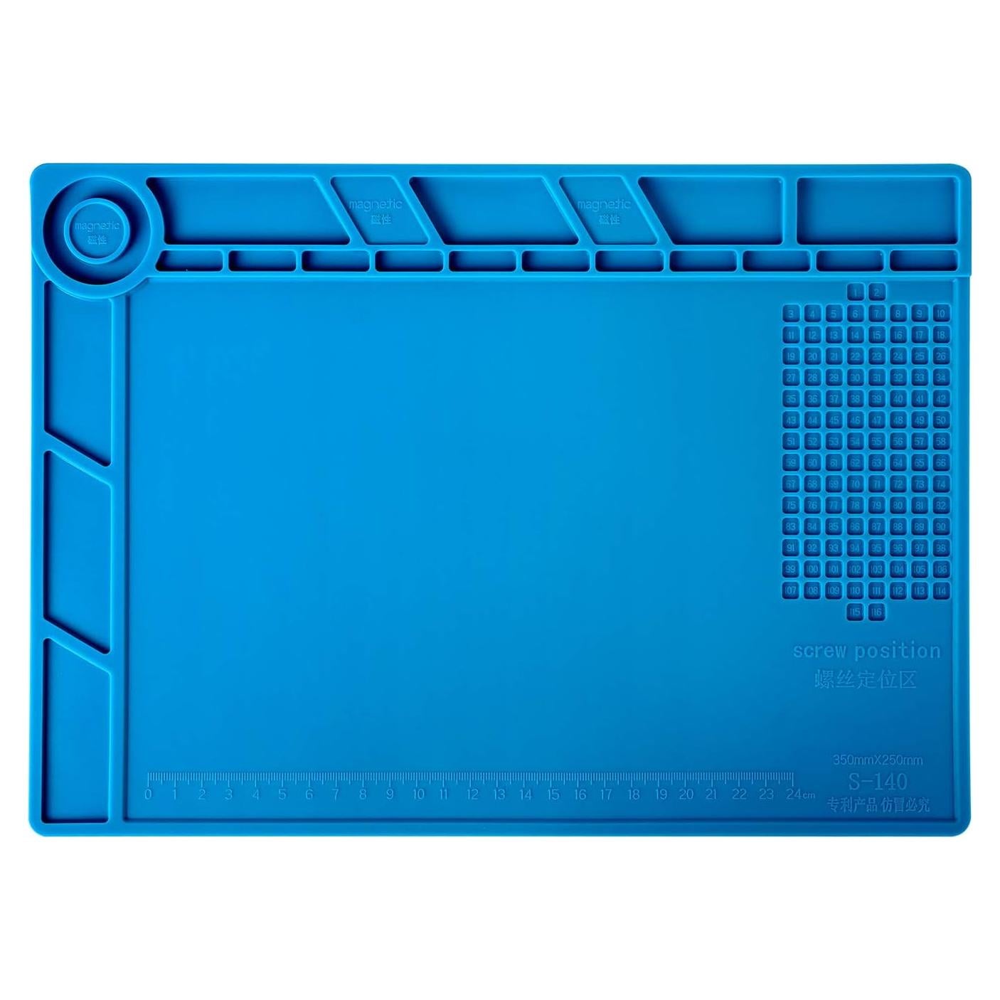 Almohadilla de Soldadura Kaisi S-140 Silicona Magnética 35x25cm