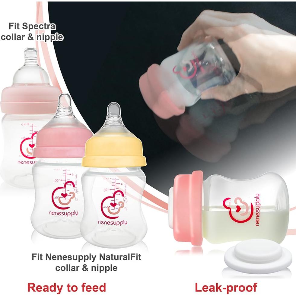 Botellas de Almacenamiento de Leche Materna NENESUPPLY 4 pc 280ml