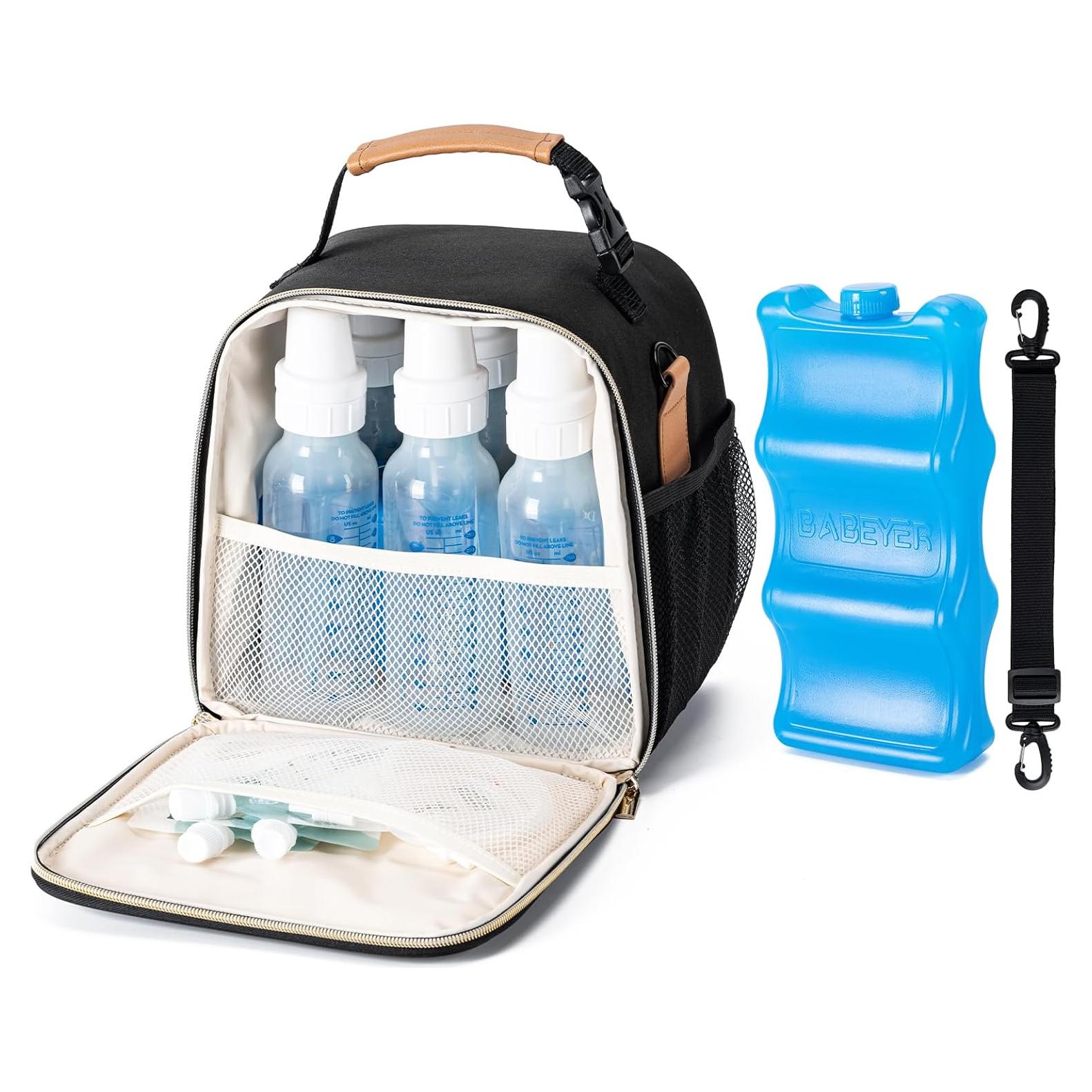 Bolsa Enfriadora de Biberones BABEYER Negra 7.7L