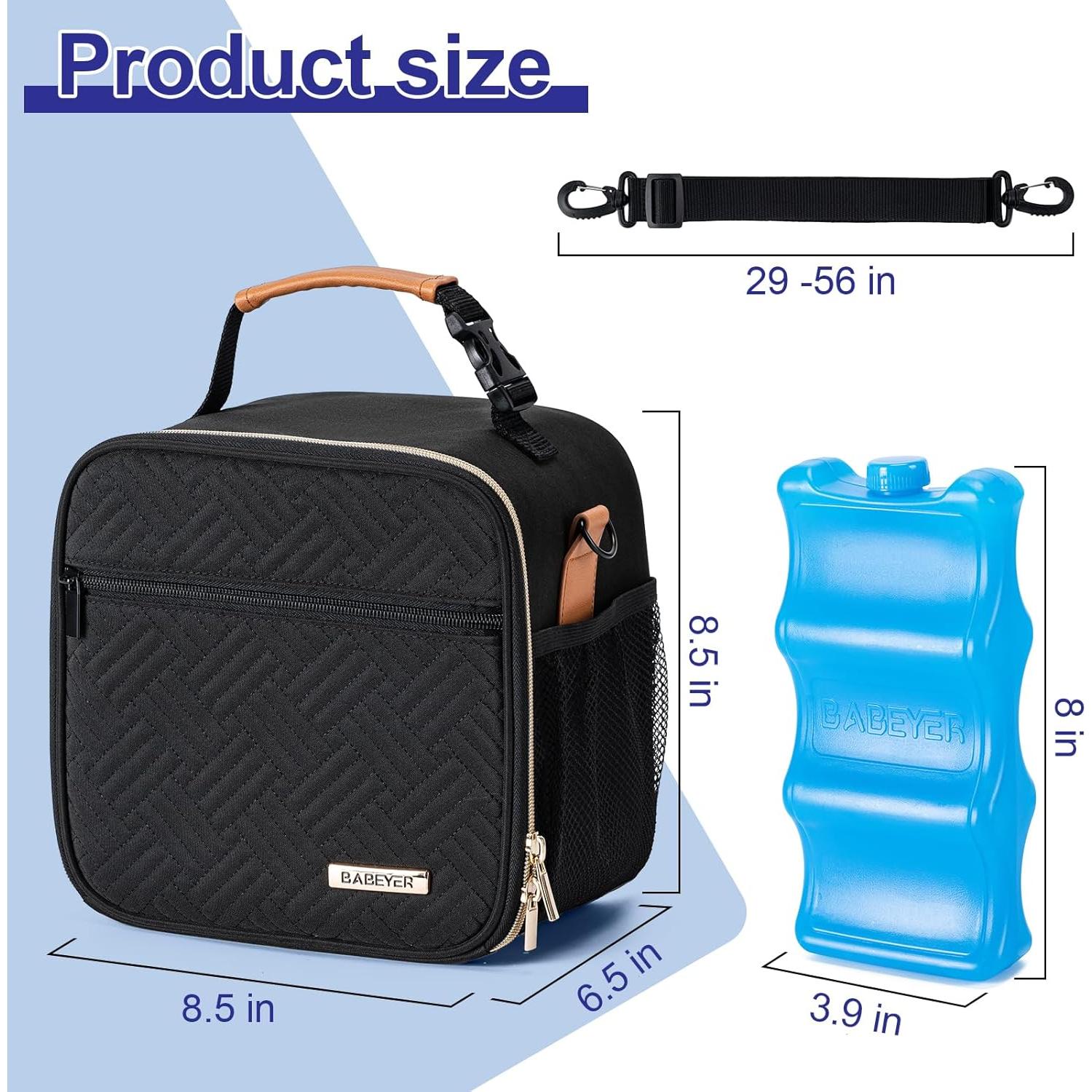 Bolsa Enfriadora de Biberones BABEYER Negra 7.7L