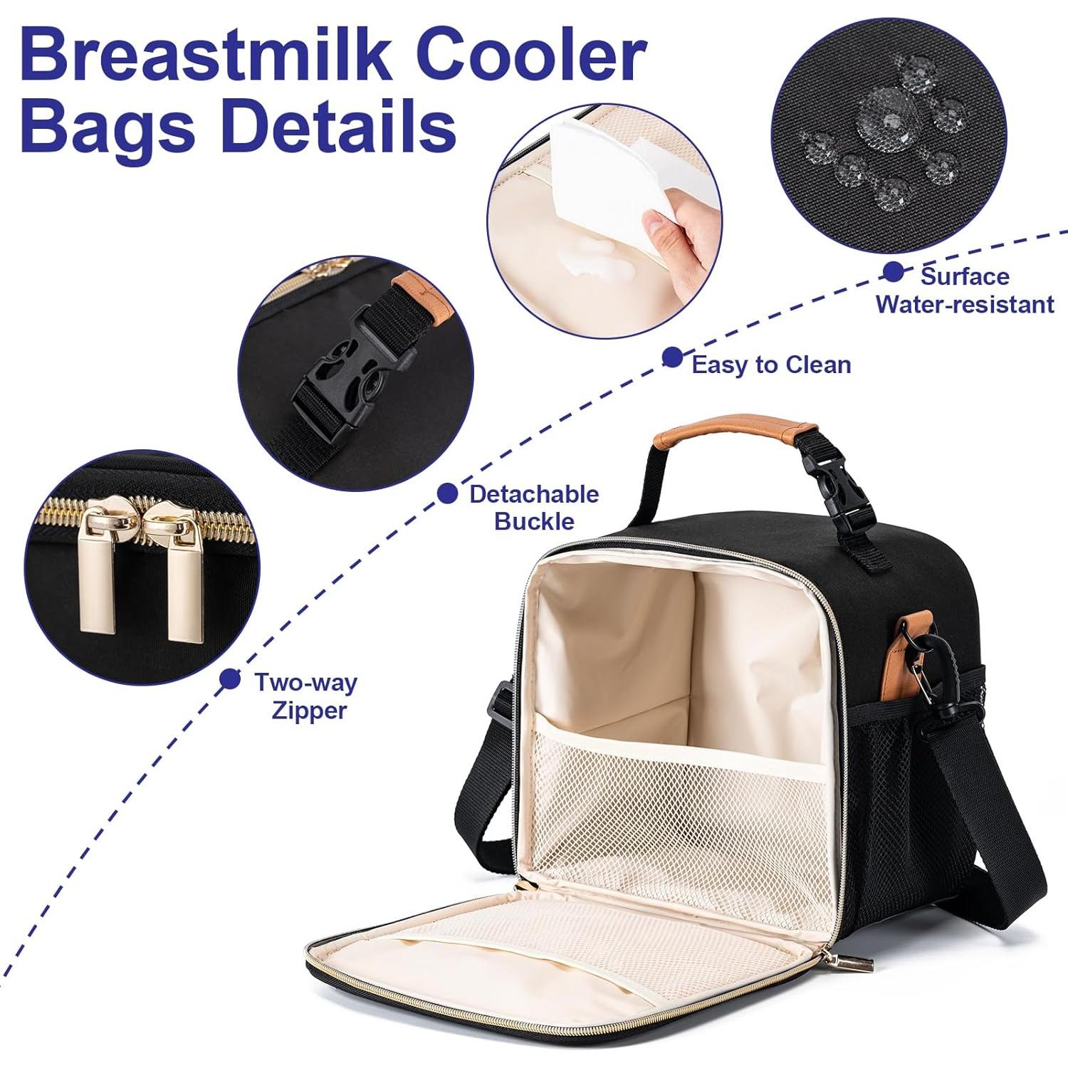 Bolsa Enfriadora de Biberones BABEYER Negra 7.7L