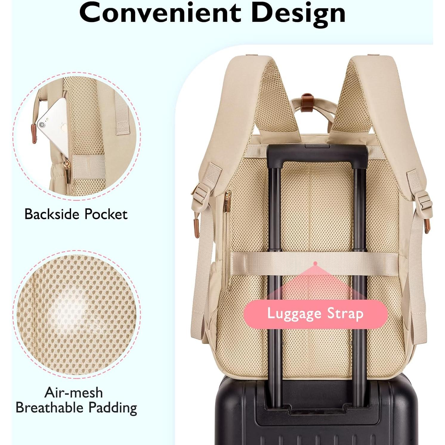 Mochila para Pañales Mommore con Funda para Laptop 15.6"