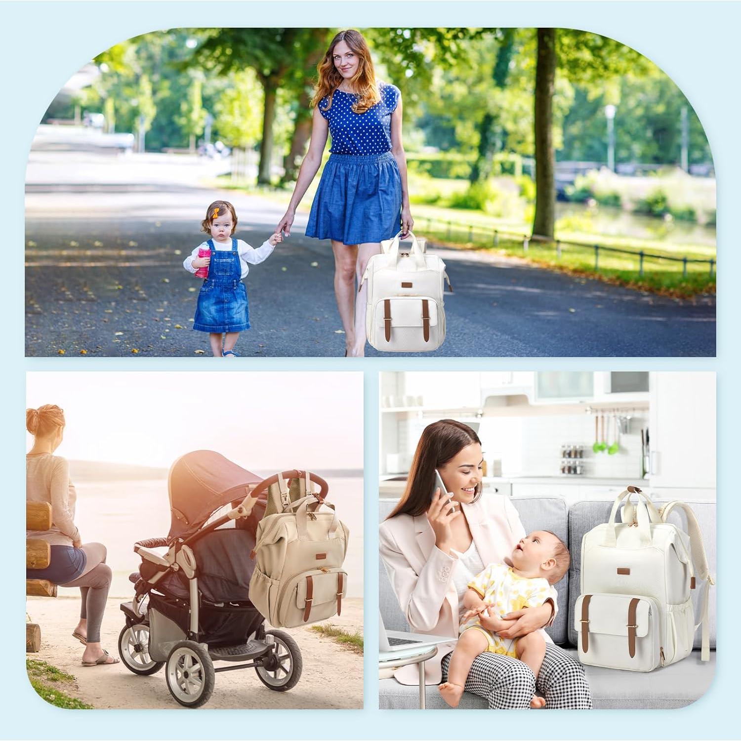 Mochila para Pañales Mommore con Funda para Laptop 15.6"