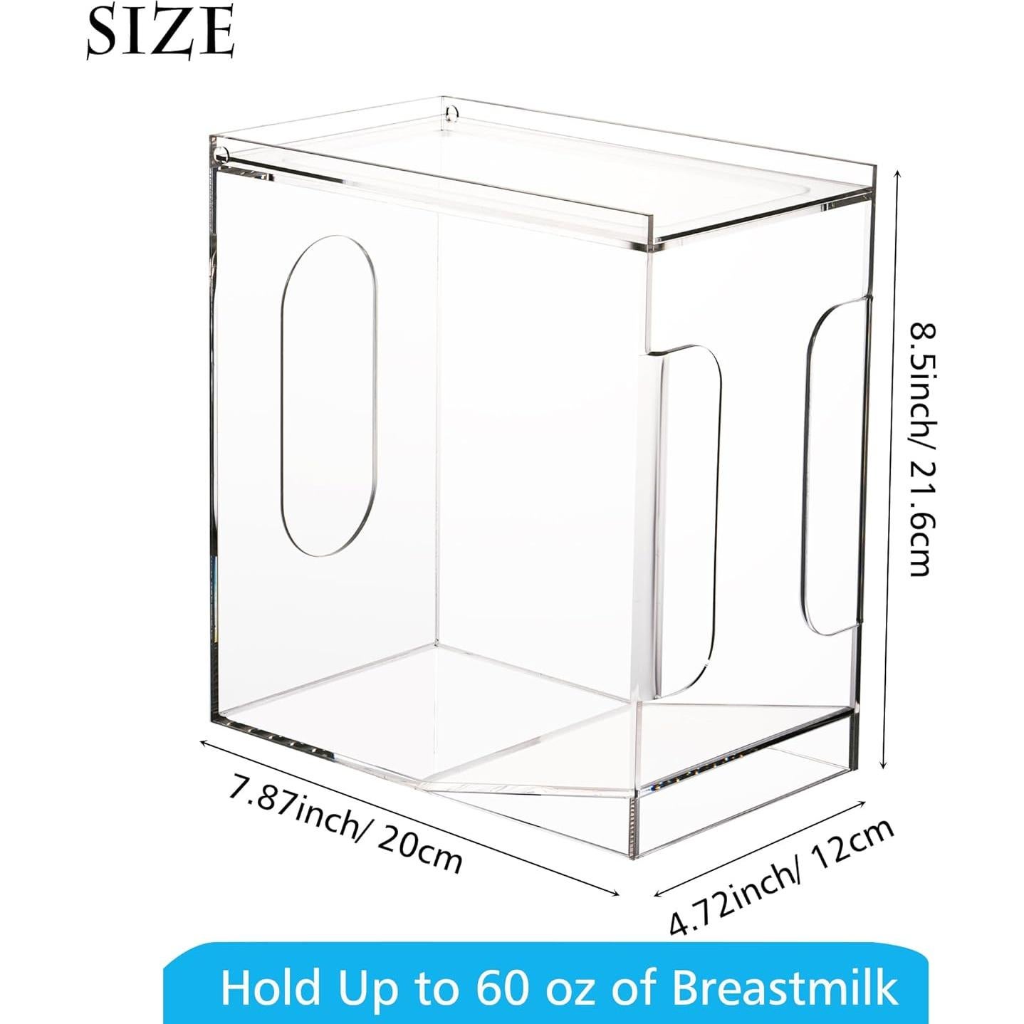 Organizador de Congelador Heyrelda para Leche Materna 12x20x21.6cm