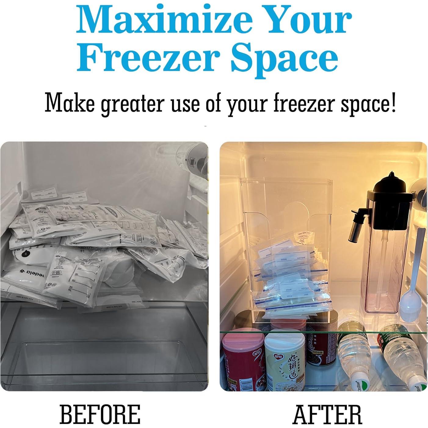 Organizador de Congelador Heyrelda para Leche Materna 12x20x21.6cm