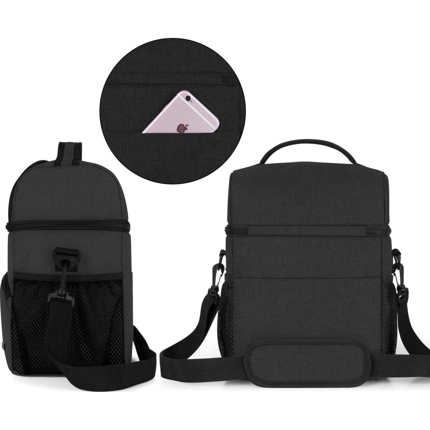 Bolsa Enfriadora de Leche Materna Teamoy Doble Capa Negra