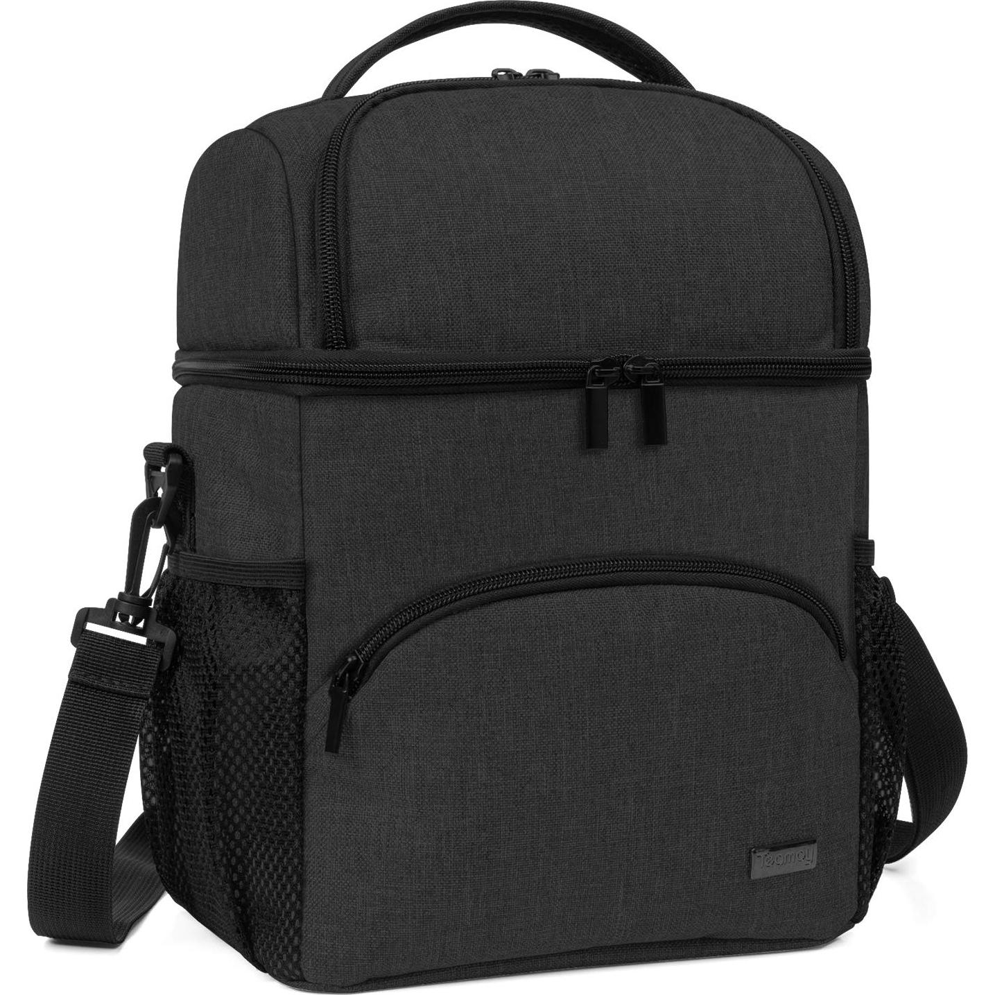 Bolsa Enfriadora de Leche Materna Teamoy Doble Capa Negra