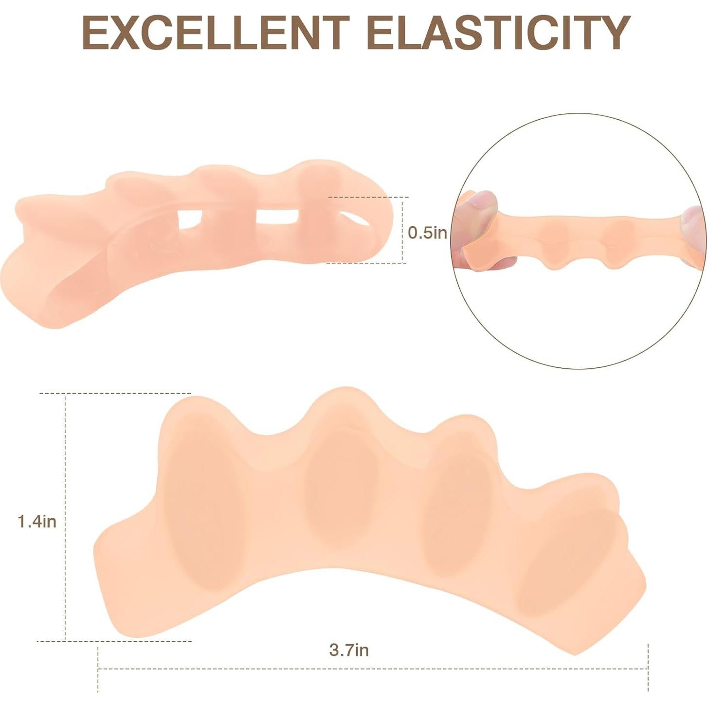 Separadores de Dedos HLOES para Juanetes y Fascitis Plantar