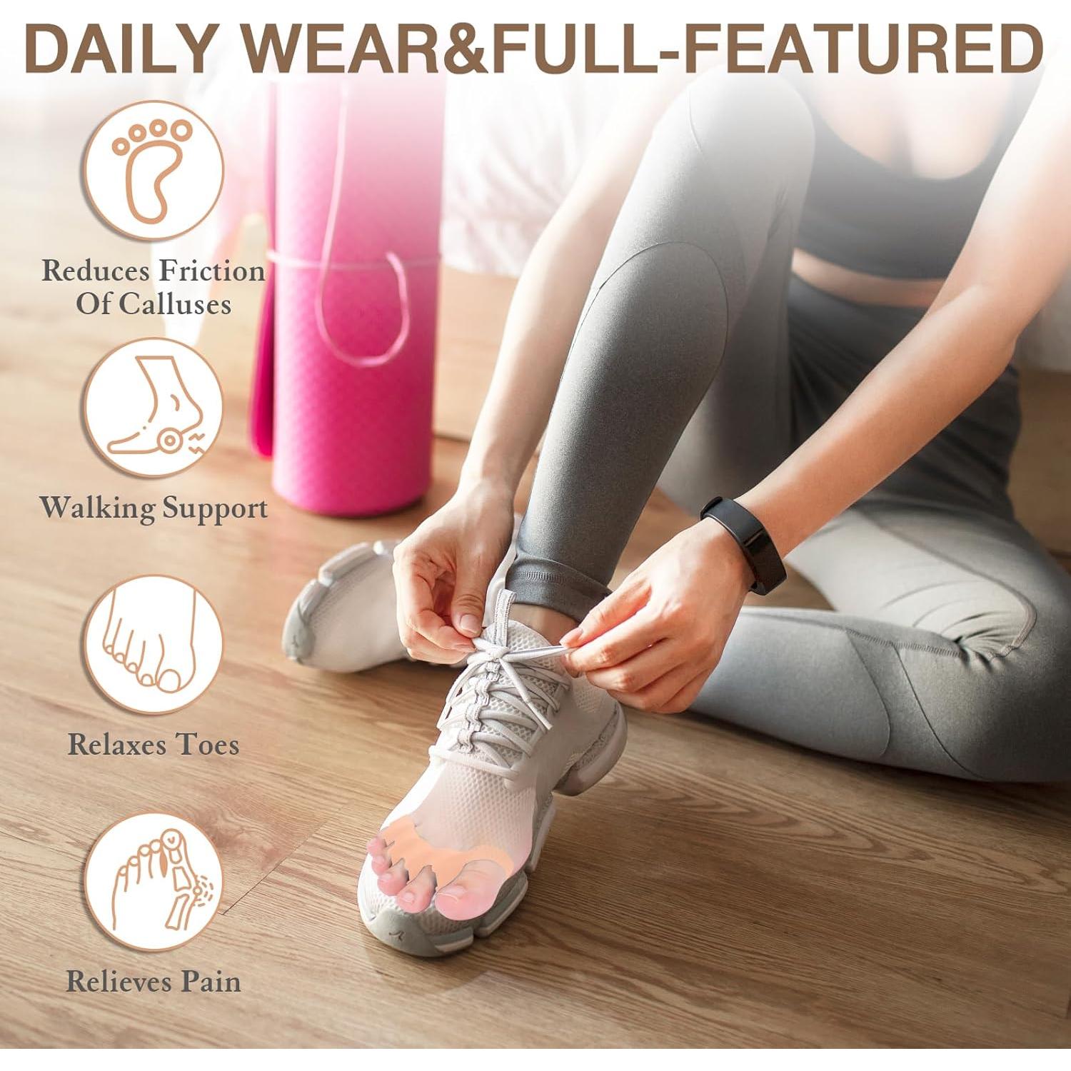 Separadores de Dedos HLOES para Juanetes y Fascitis Plantar