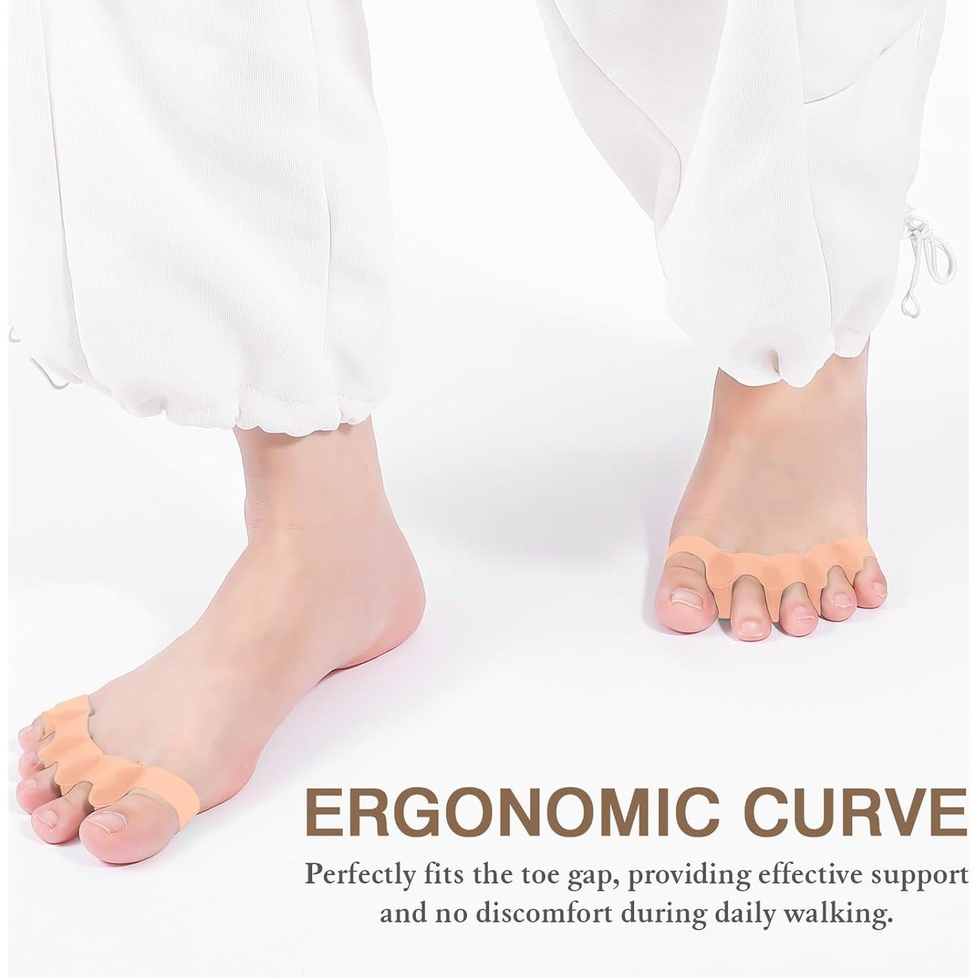 Separadores de Dedos HLOES para Juanetes y Fascitis Plantar