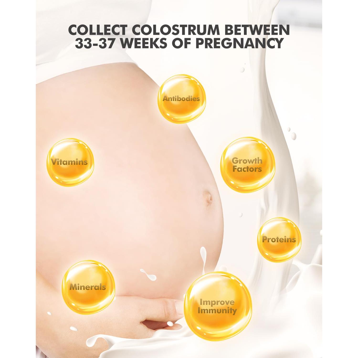 Kit de Recolección de Calostro DEARLOMUM 6ml 6pcs Reutilizable