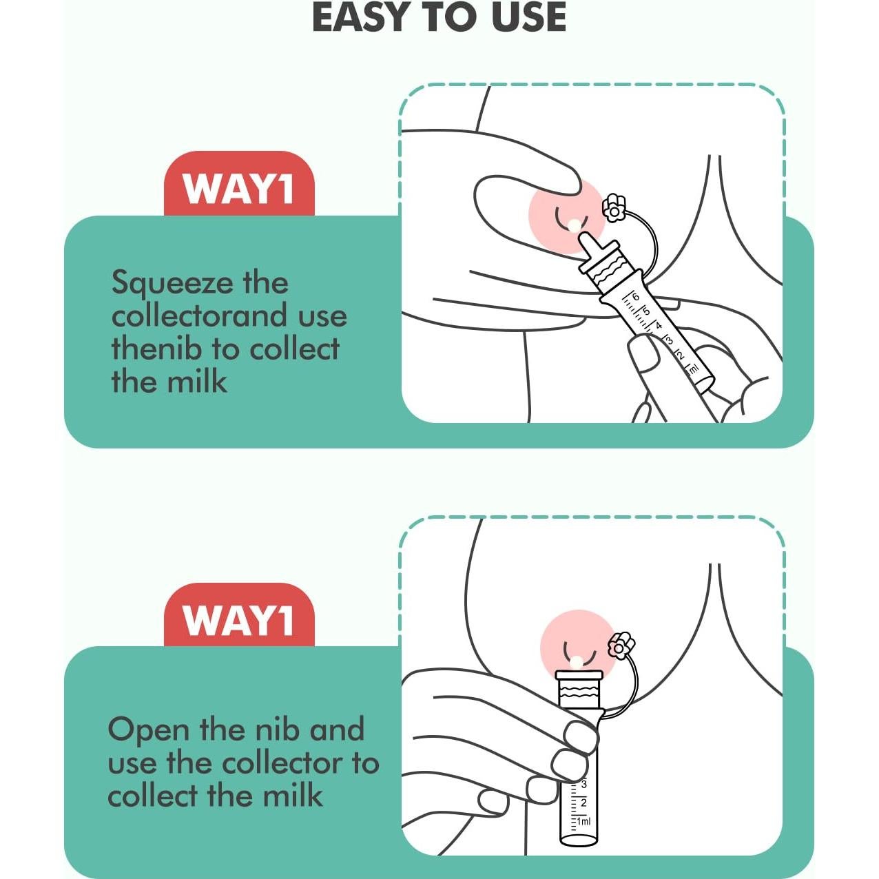 Kit de Recolección de Calostro DEARLOMUM 6ml 6pcs Reutilizable