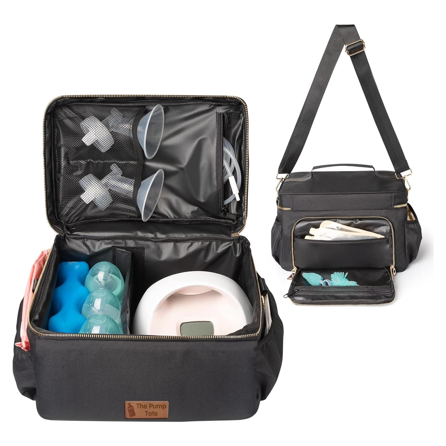 Bolsa de Transporte para Sacaleches EliteMom - Negro, Enfriador 177 ml