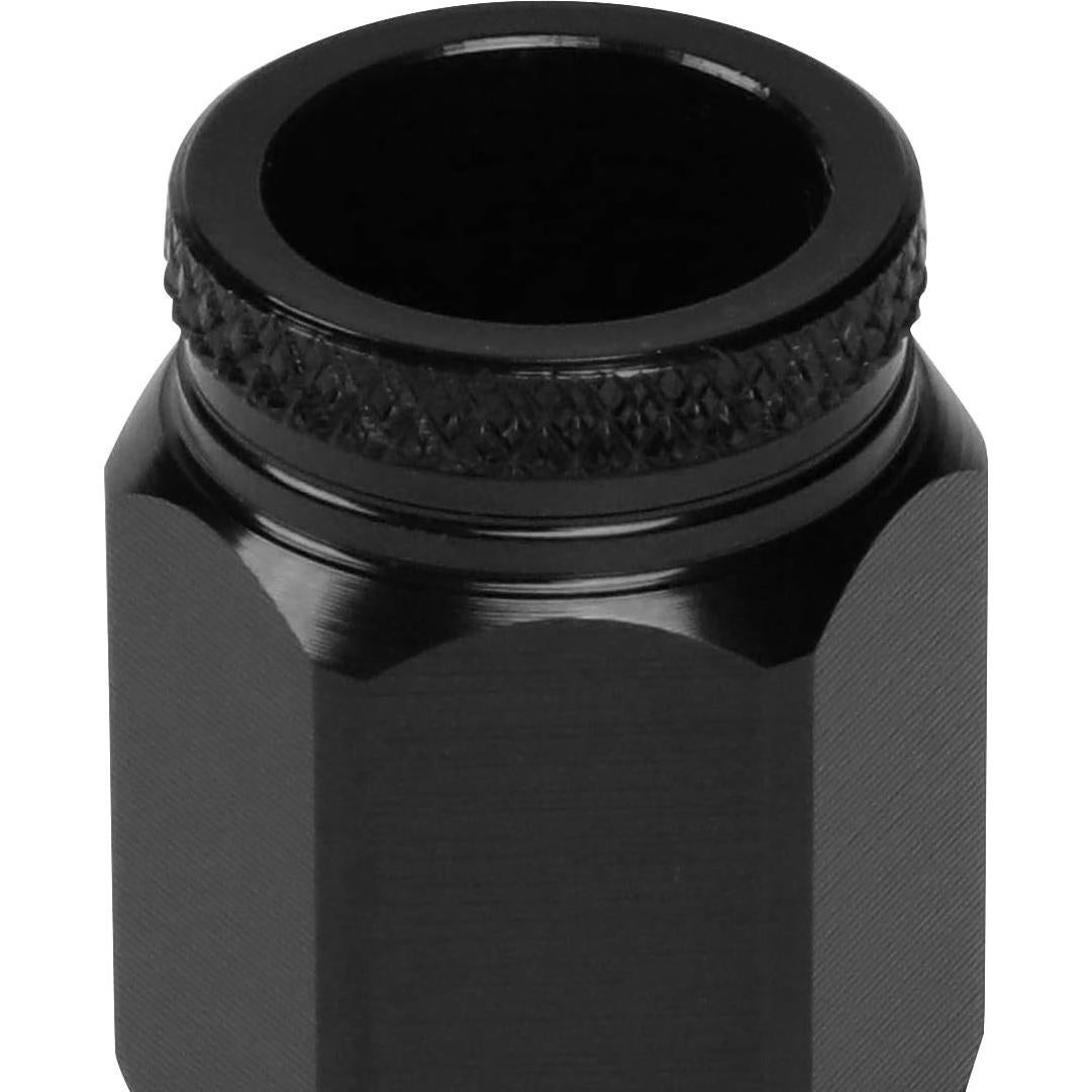 Tuercas de Rueda Abiertas J2 Ingeniería 16 Pcs M12x1.25 Negro