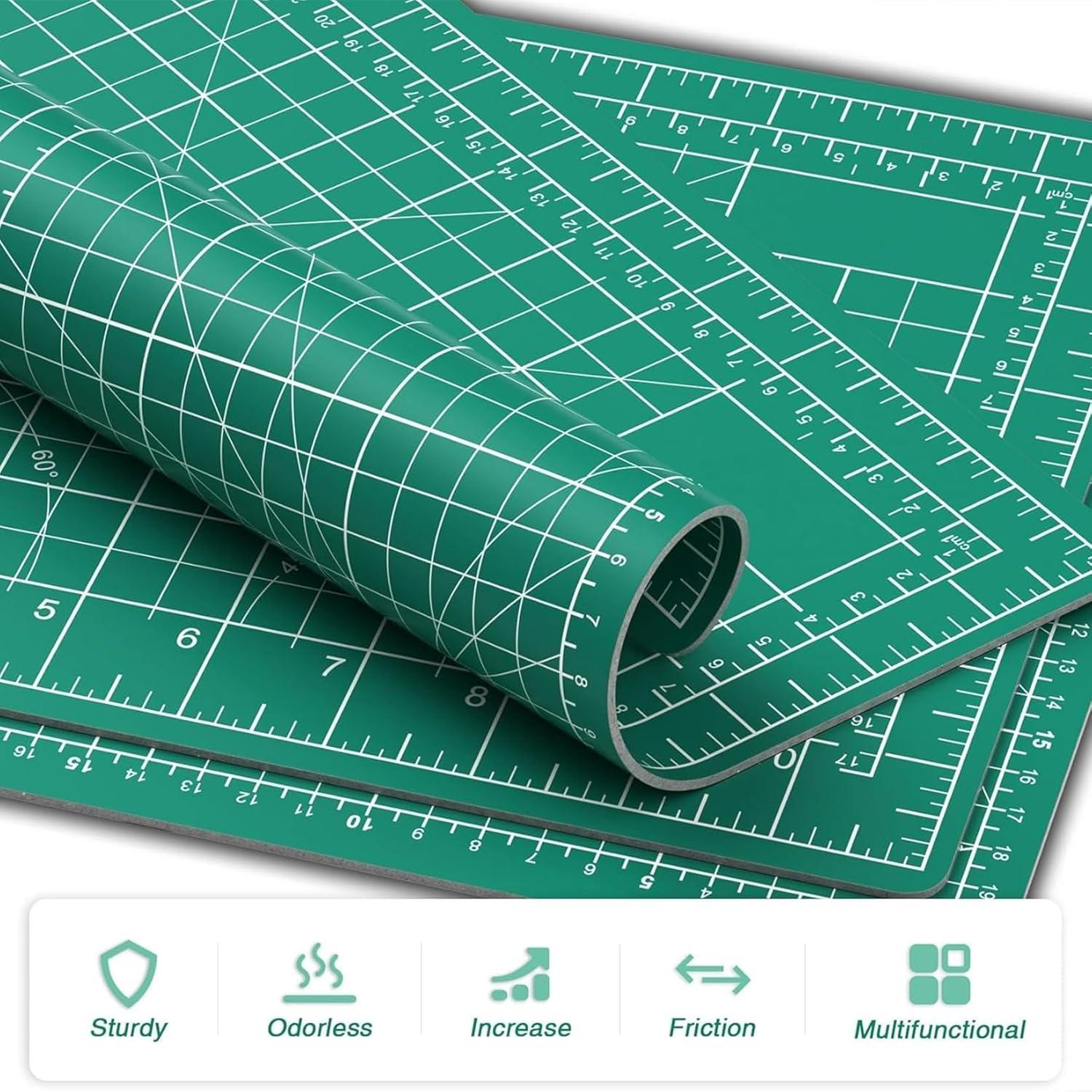 Alfombrilla de Corte DIYSELF 20x15cm PVC Autocurativa Verde