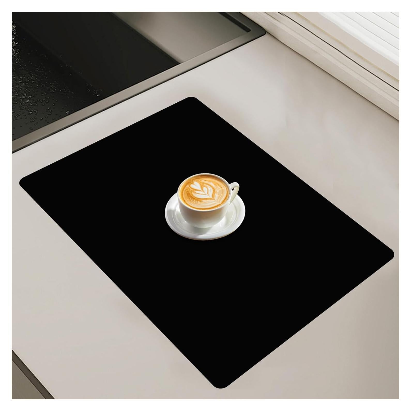 Alfombrilla de Silicona Goldleaf 60x40cm Antideslizante Negra