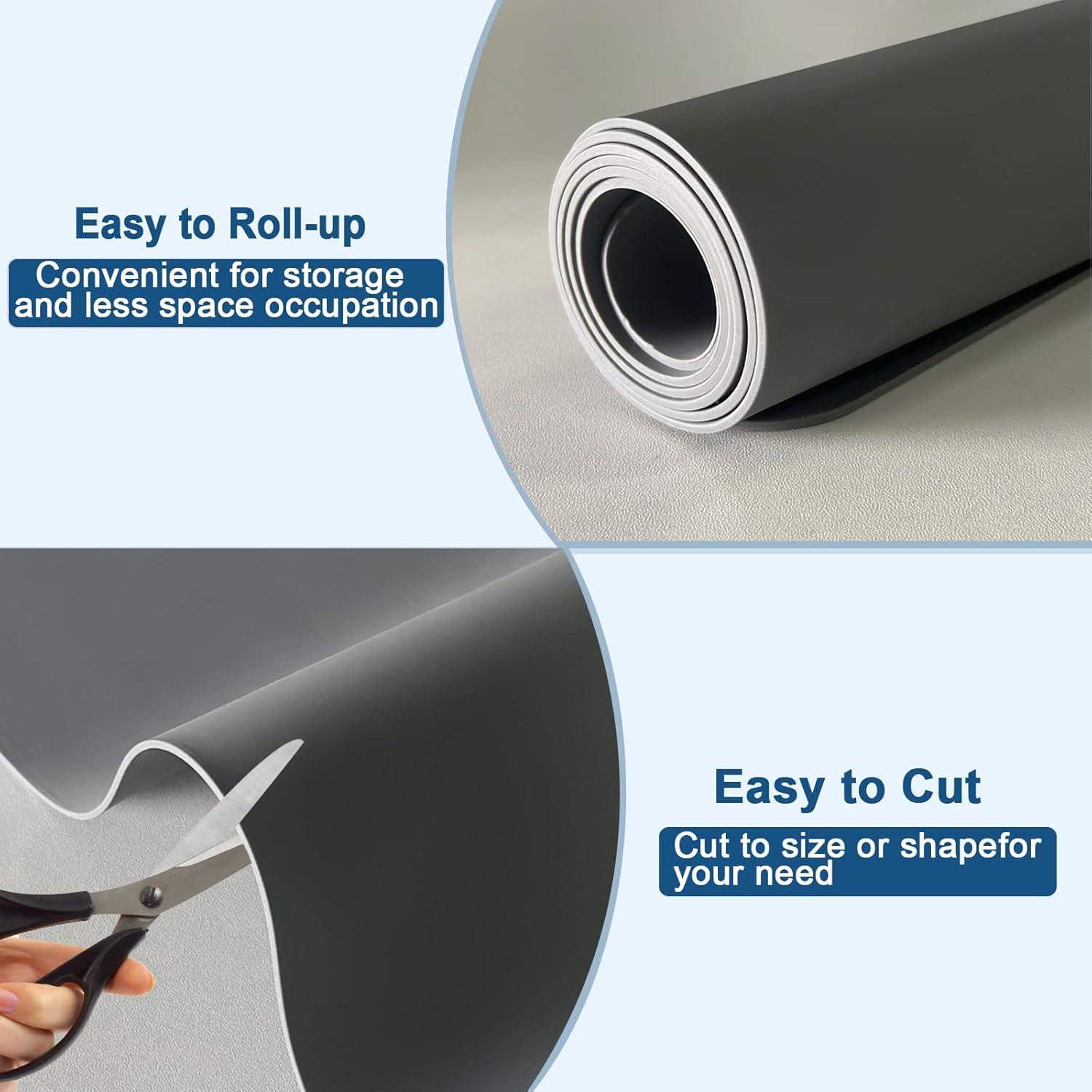 Alfombrilla de Silicona Goldleaf 60x40cm Antideslizante Negra