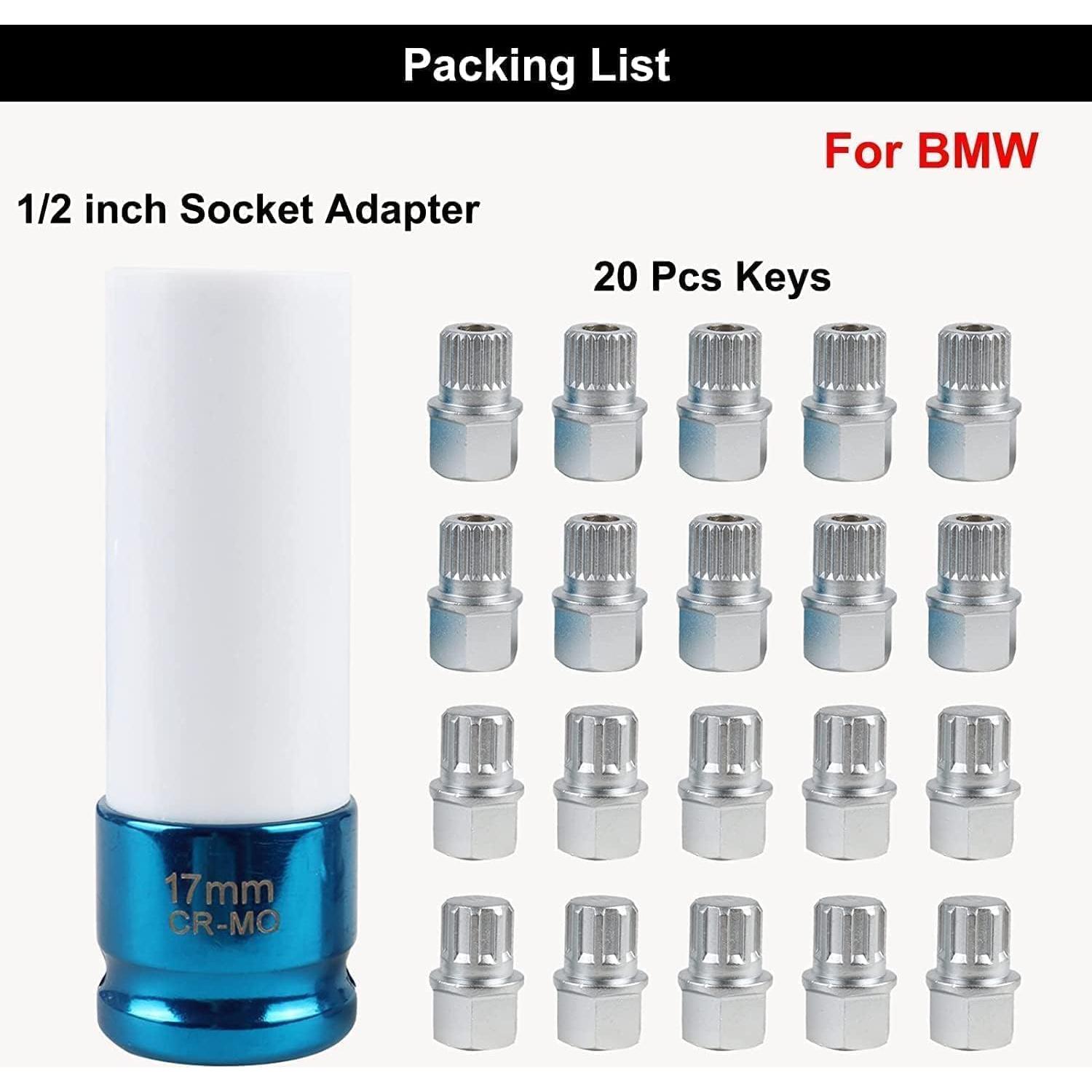 Kit de Eliminación de Tuerca de Bloqueo de Rueda 21PCS Angchun