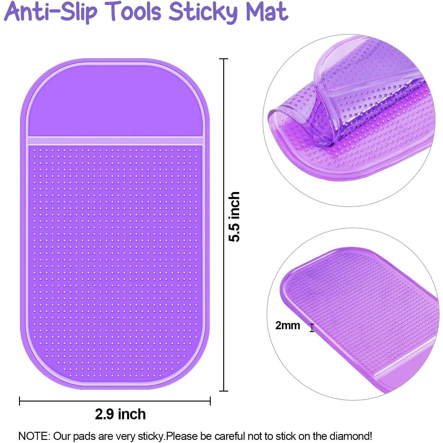 6 Almohadillas Antideslizantes CLESDF para Pintura de Diamante 14.2x8.4cm