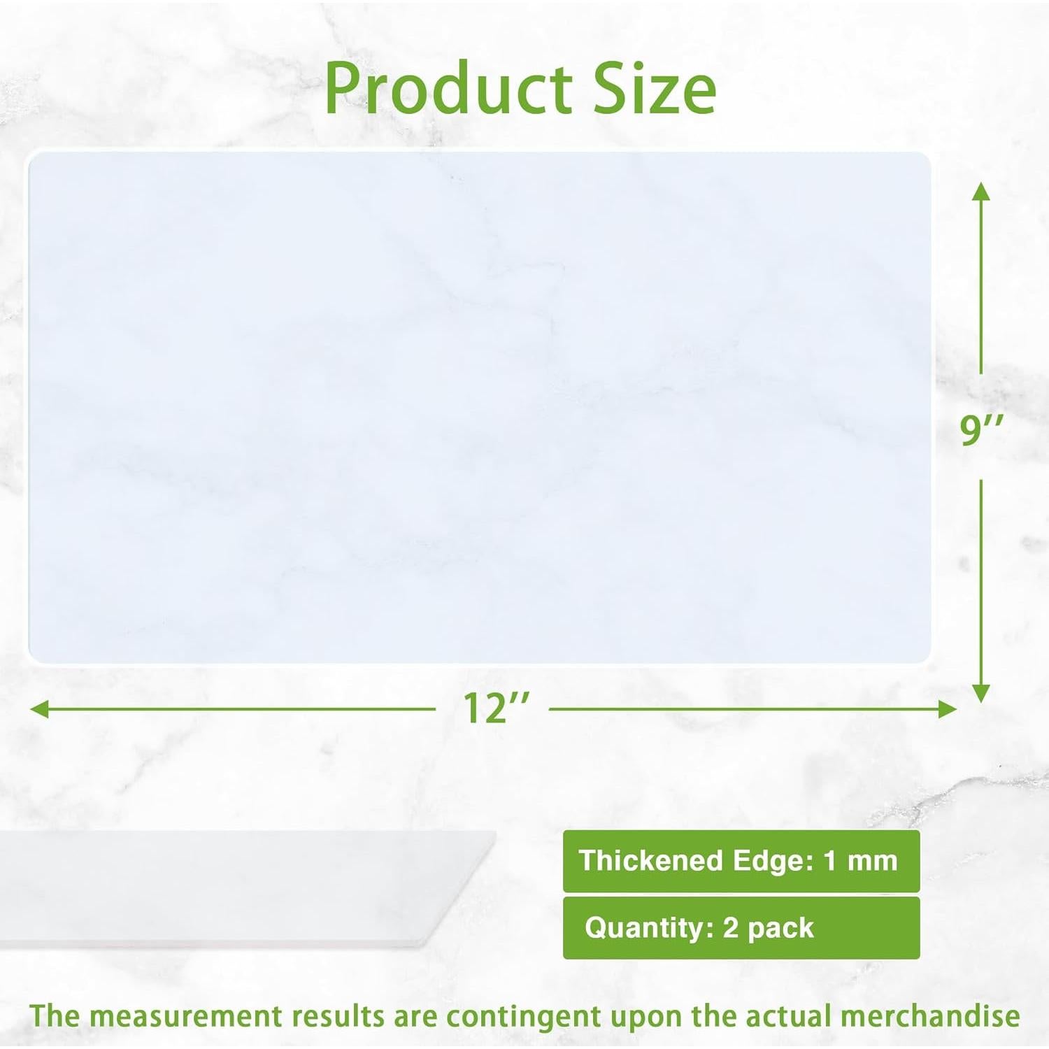 Alfombrillas de Silicona Antideslizantes Janeart 30x23 cm 2 Pcs