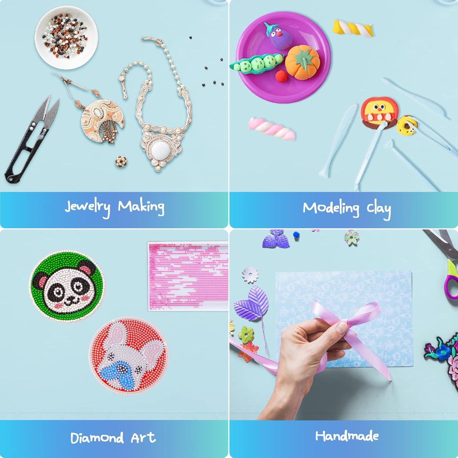 Alfombrilla de Silicona para Manualidades Apeso 50.8x40.6cm Azul