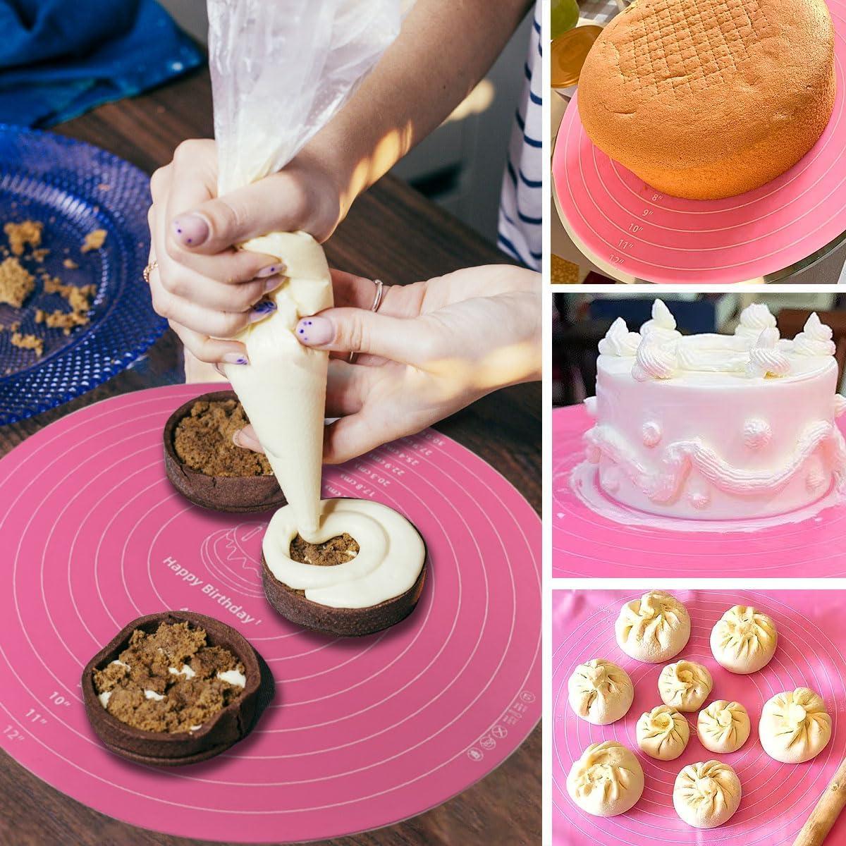 Alfombrilla de Silicona Rosa Qoaimu 30 cm Antiadherente