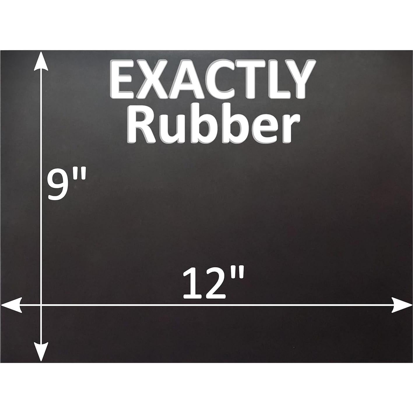 Hoja de Caucho de Silicona Negra 60A 1.6mm 30.5x22.9cm Grado Comercial