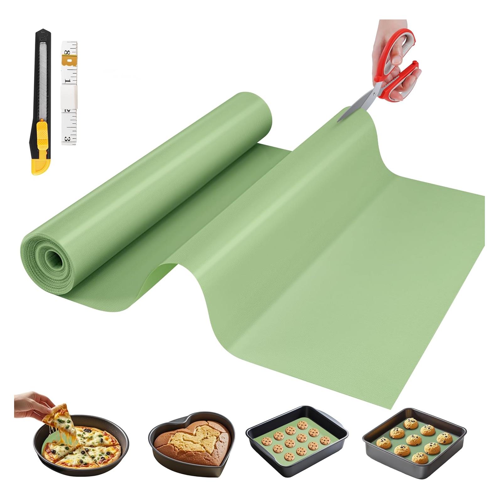 Alfombrilla de Silicona GTJ 183x30 cm Antiadherente Verde