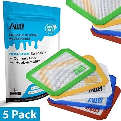 Alfombrillas Antiadherentes de Silicona Silicone Alley - Paquete de 5