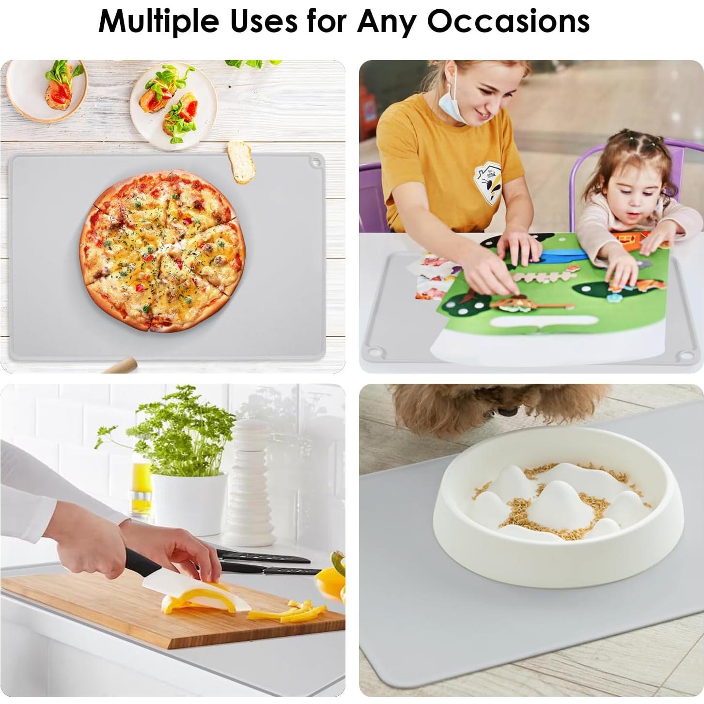 Alfombrilla de Silicona Antiadherente QPIX 50x40cm Gris