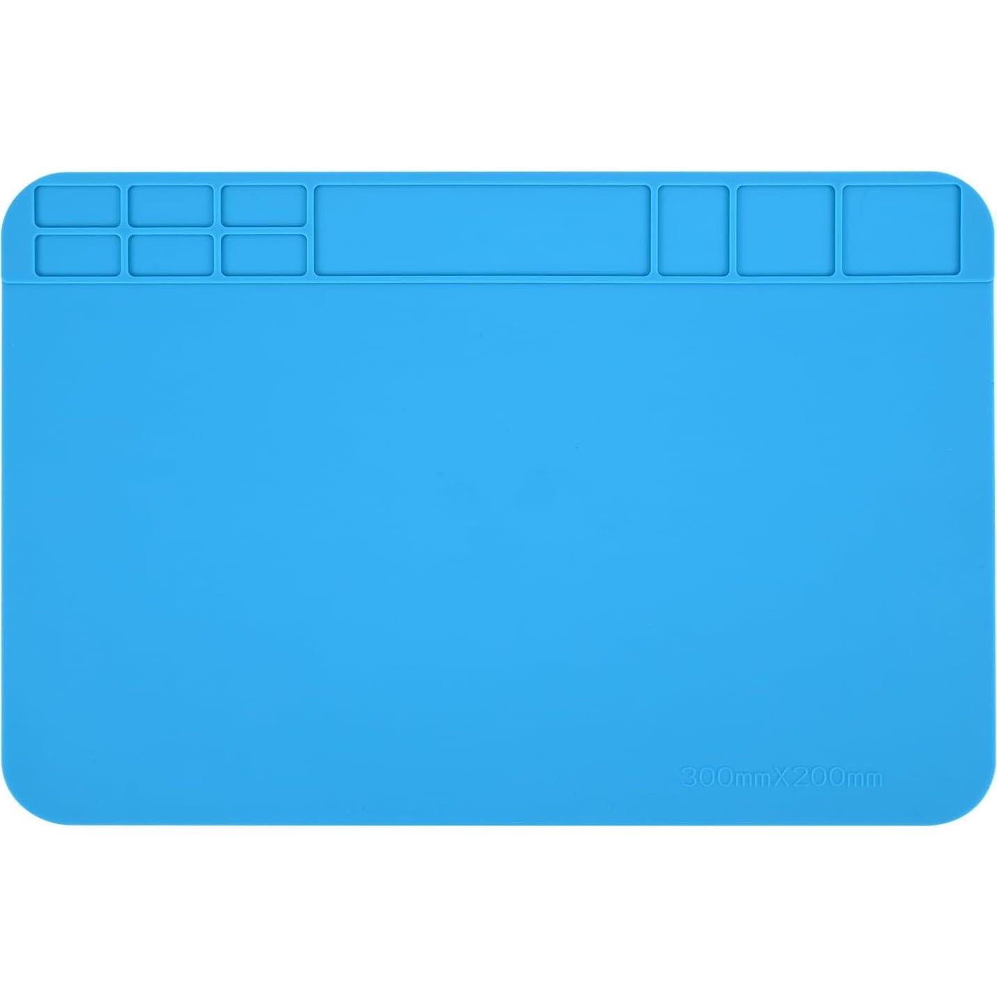 Alfombrilla de Soldadura de Silicona MMOBIEL 30x20 cm Azul