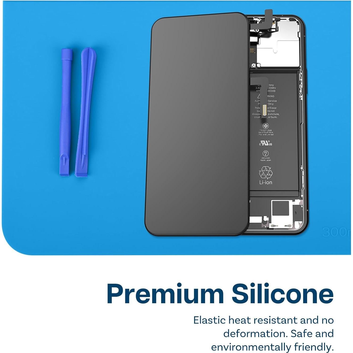 Alfombrilla de Soldadura de Silicona MMOBIEL 30x20 cm Azul