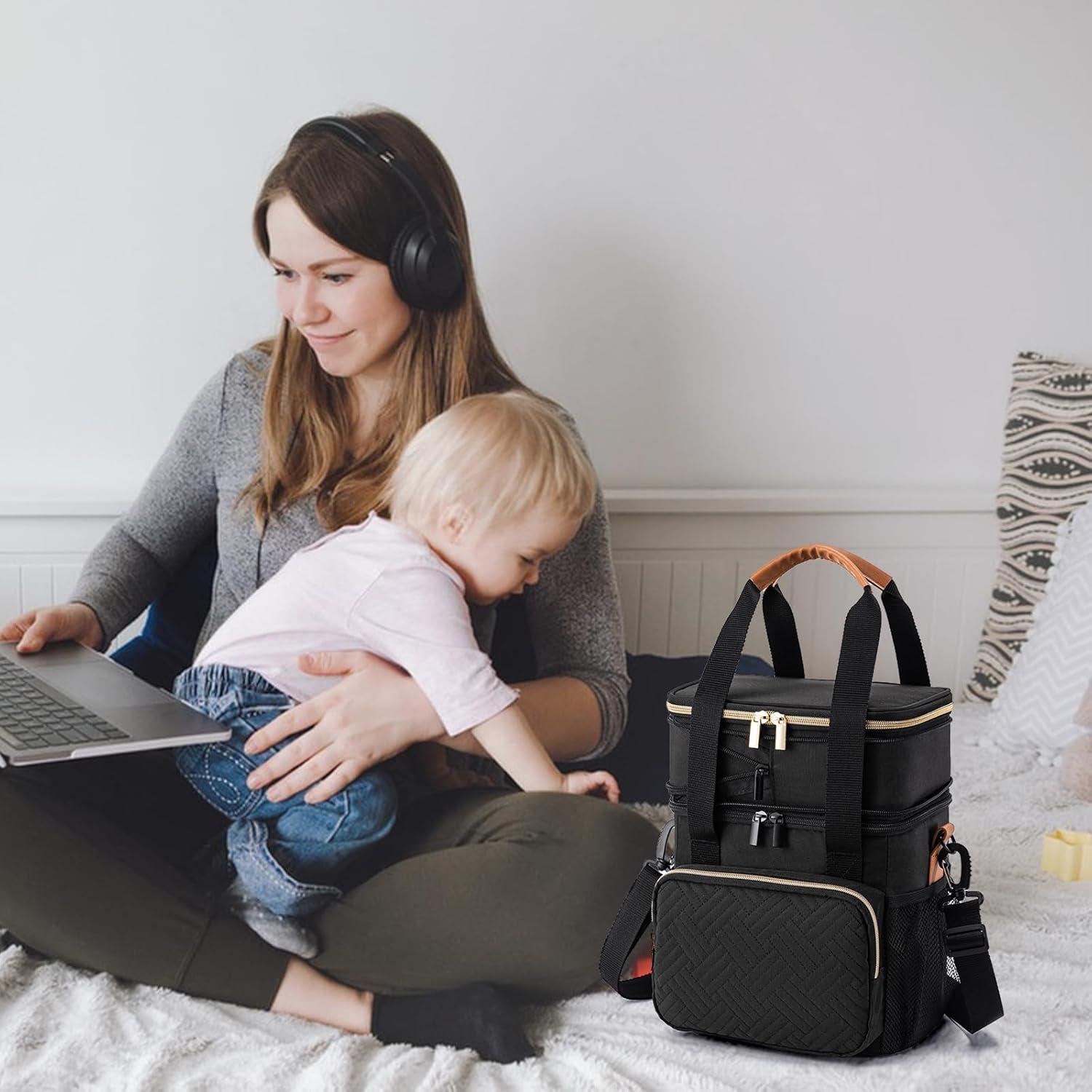 Bolsa de Enfriamiento de Leche Materna BABEYER 11.5L Negra