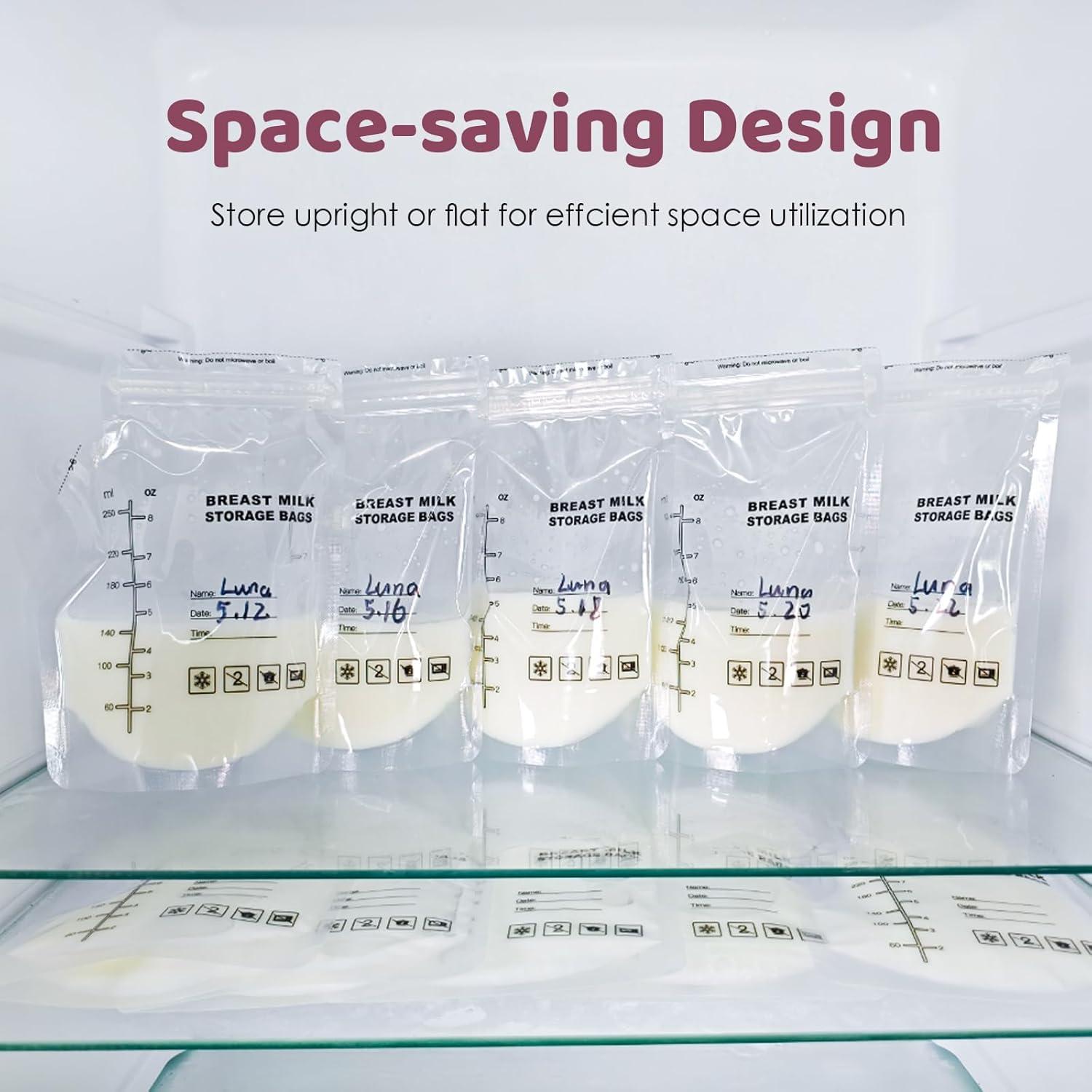 Kit de Lactancia Nursi Luna 10PCS Bridas y Bolsas 250ml