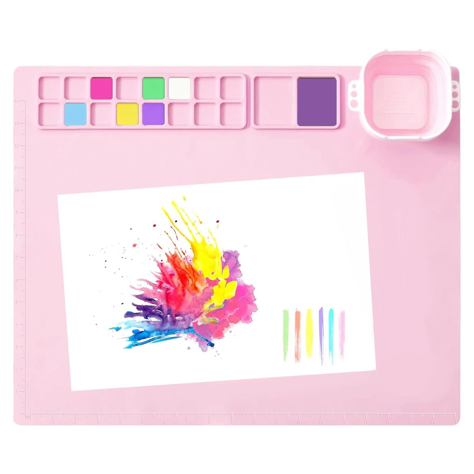 Alfombrilla de Pintura de Silicona MEKOTRIN 50.8x40.6cm Rosa